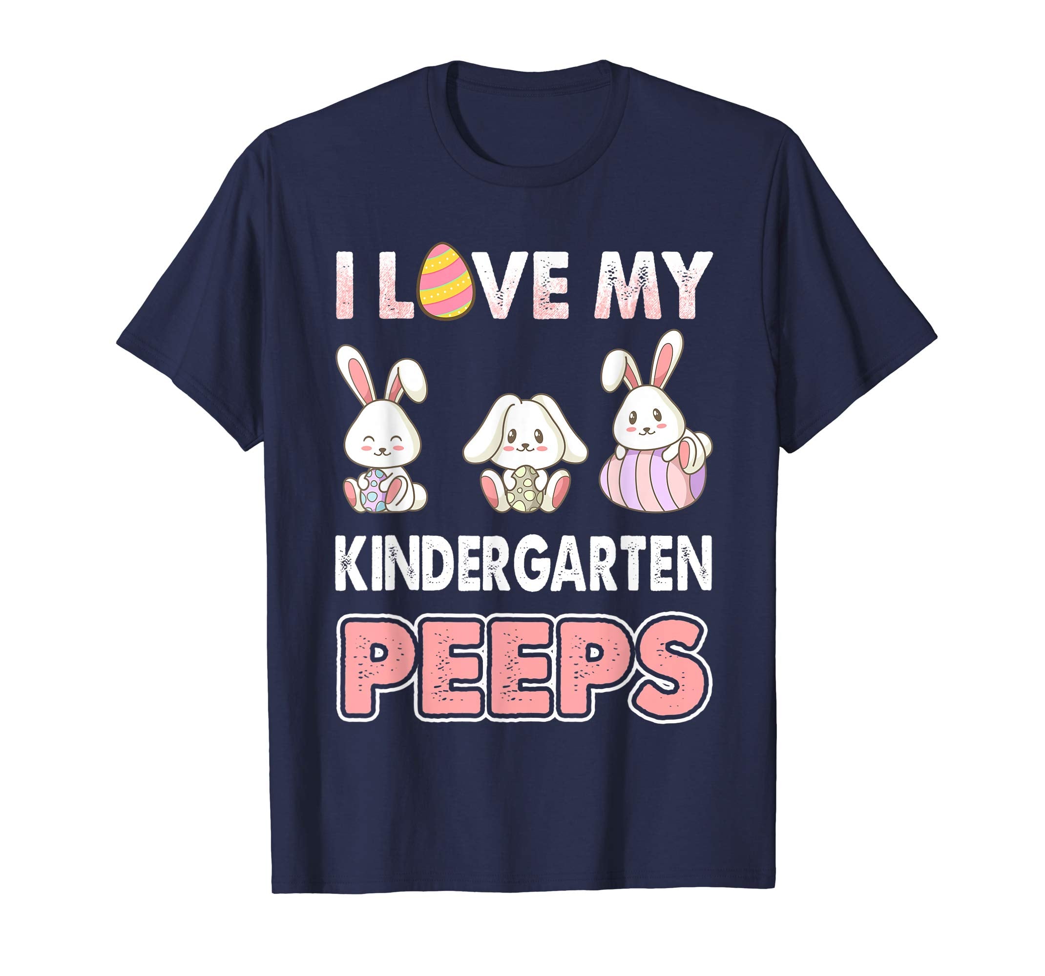 I Love My Kindergarten Peeps Easter Day T-Shirt