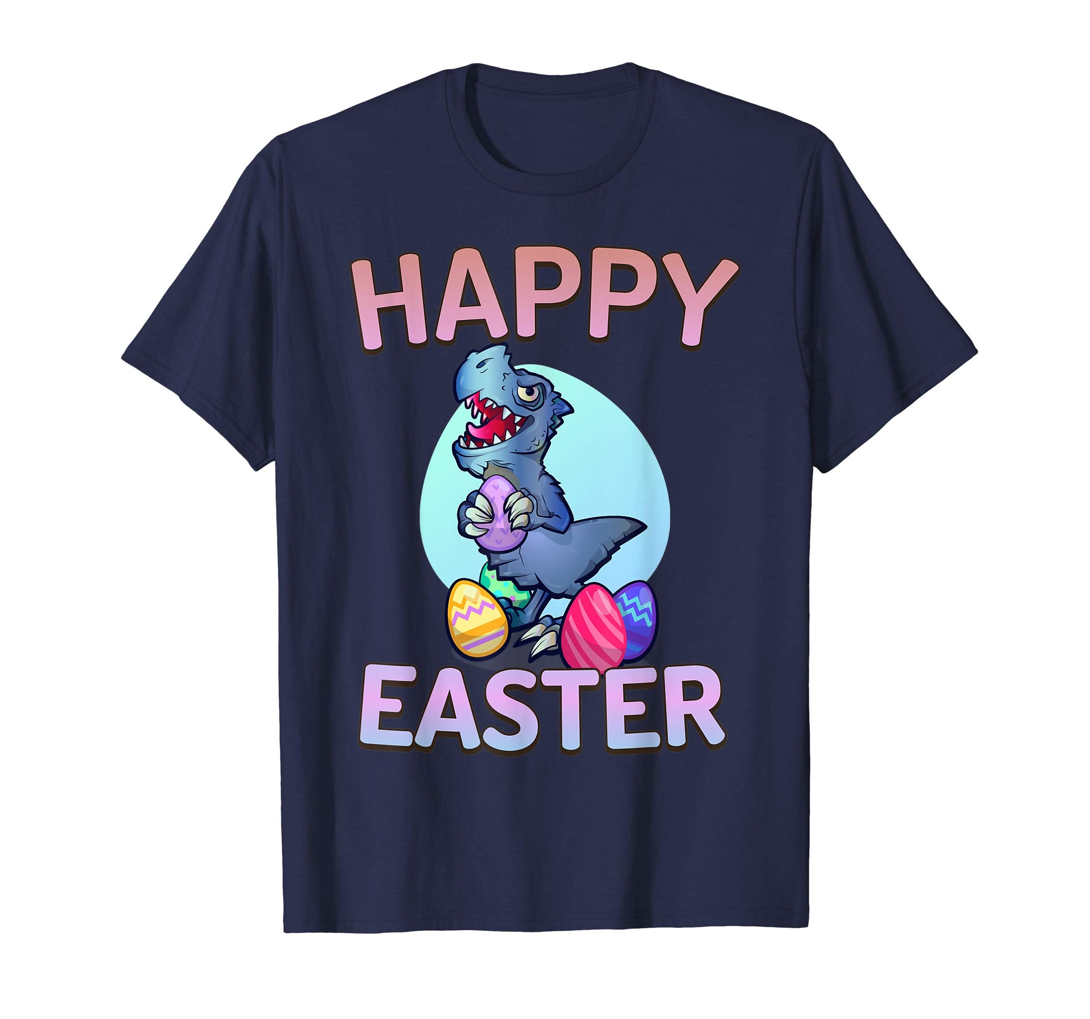 Happy Easter Dinosaur T-Rex Eggs Gift T Shirt boys girls