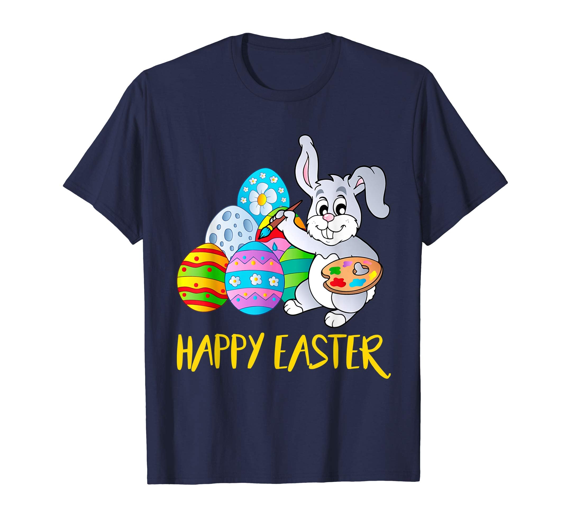 Happy Easter Shirt Colorful Eggs Tee