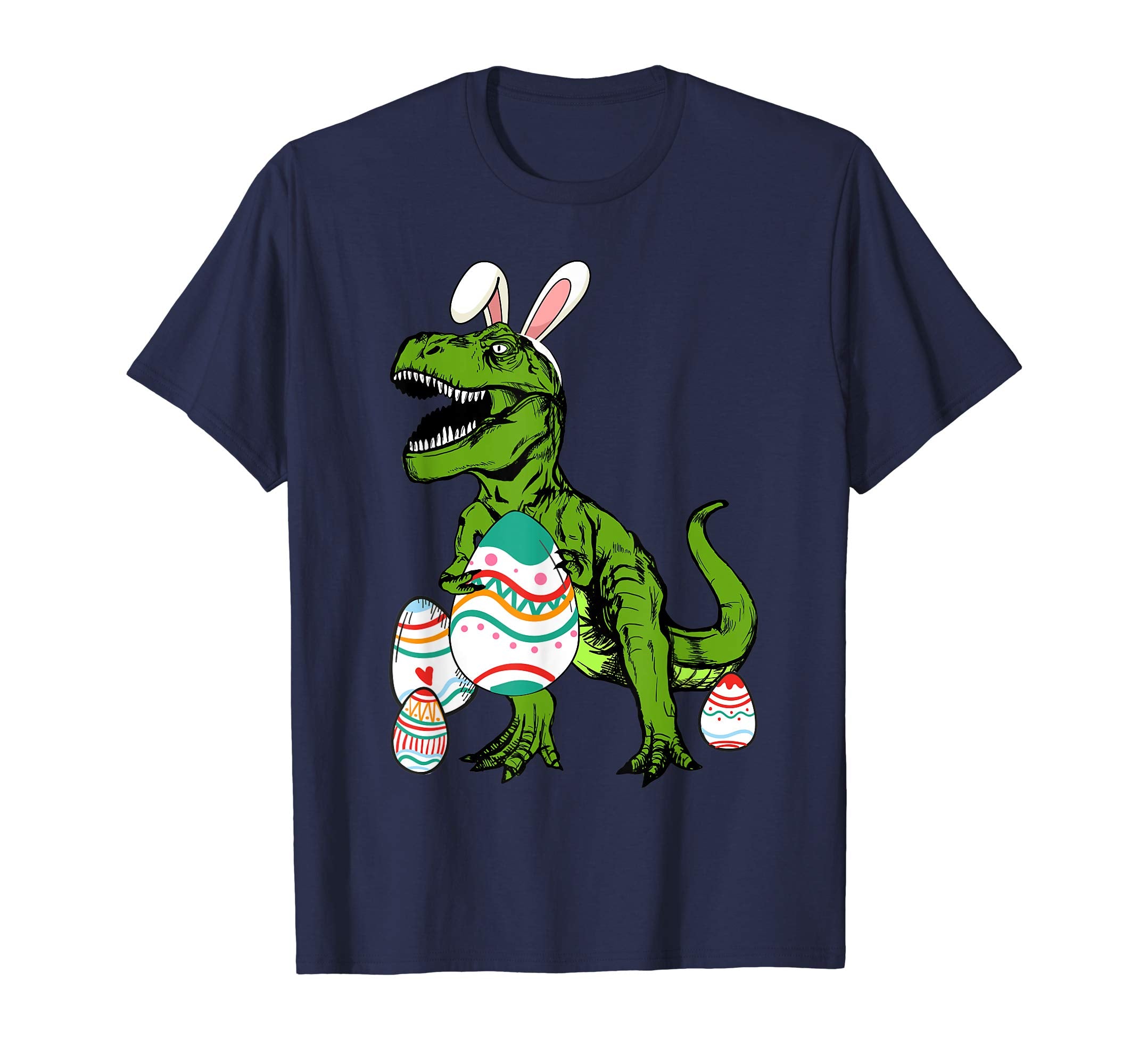 Funny Dinosaur Easter Egg Hunter Eggcellent Shirt Kids Boys