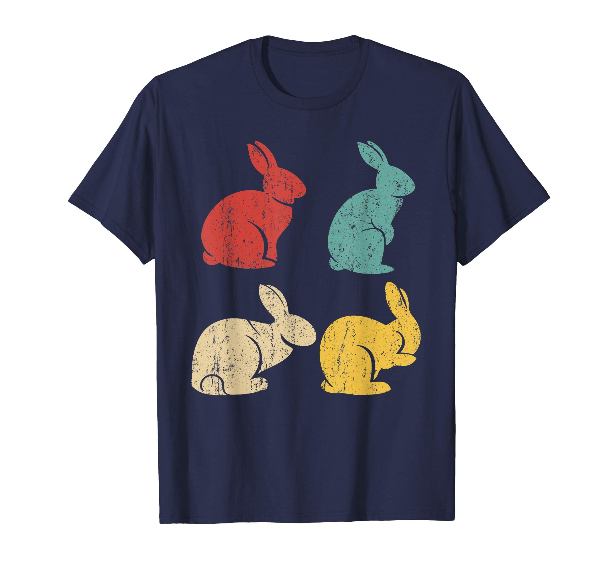 Vintage Bunny Rabbit Shirts Happy Easter Gifts Adults Kids