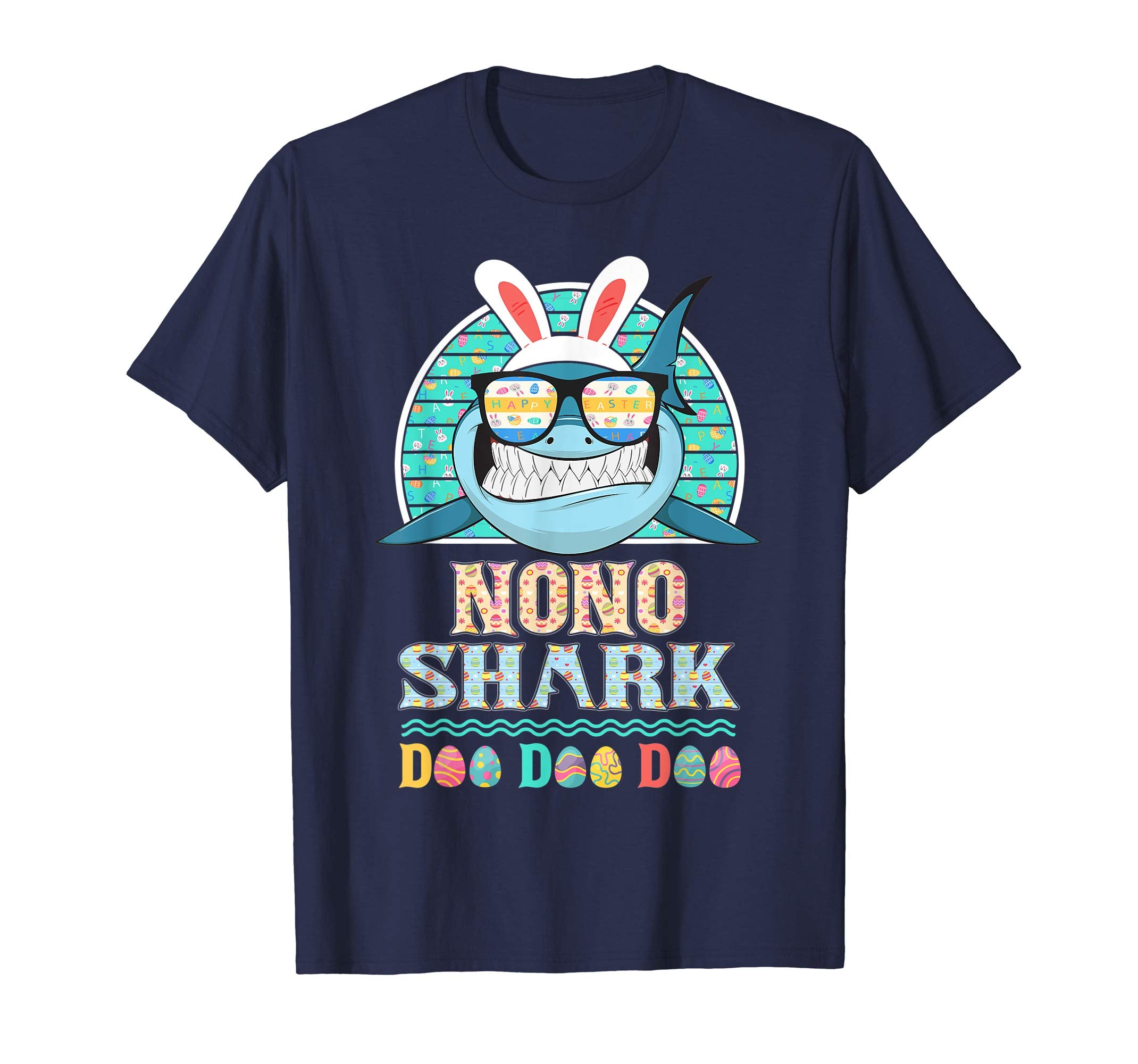 Funny Nono Shark Happy Easter Day Gift Family Shirt