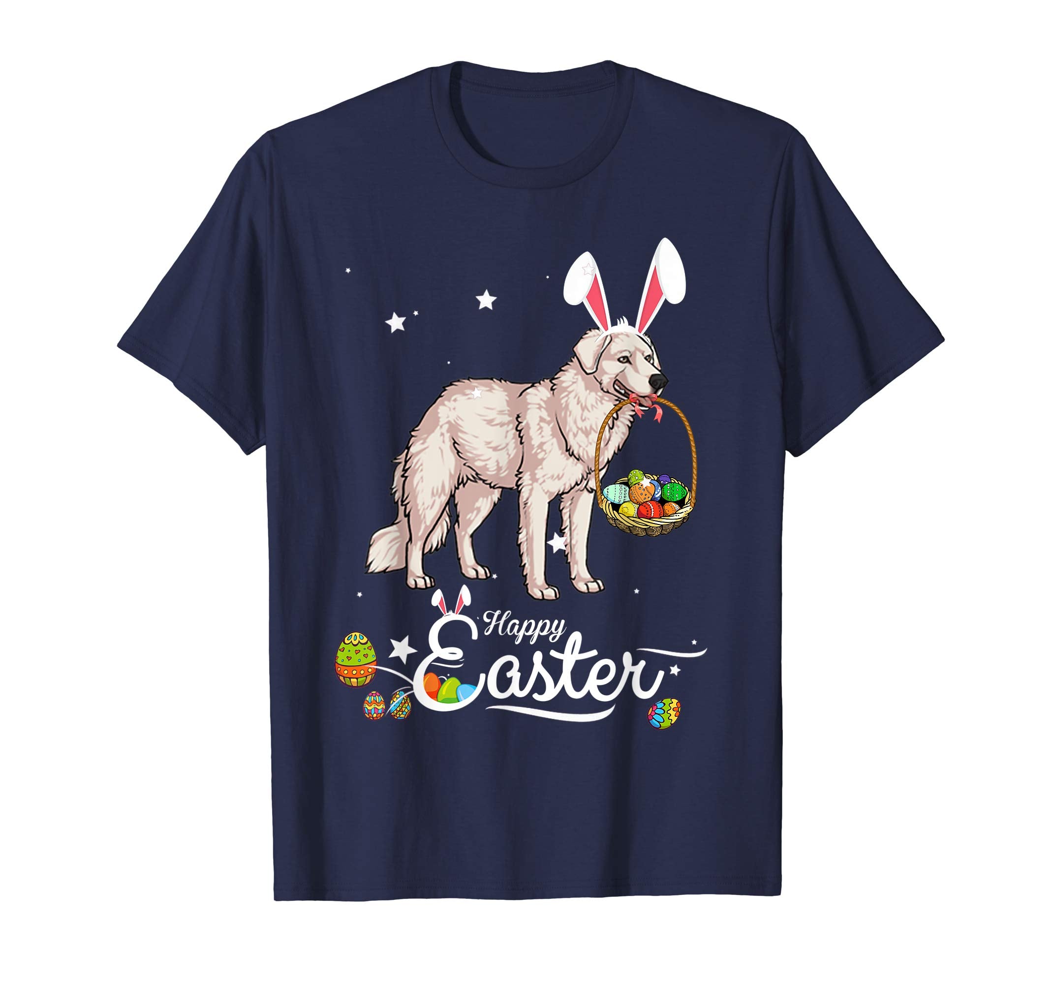 Kuvasz Dog With Bunny Hat Easter Costume T Shirt