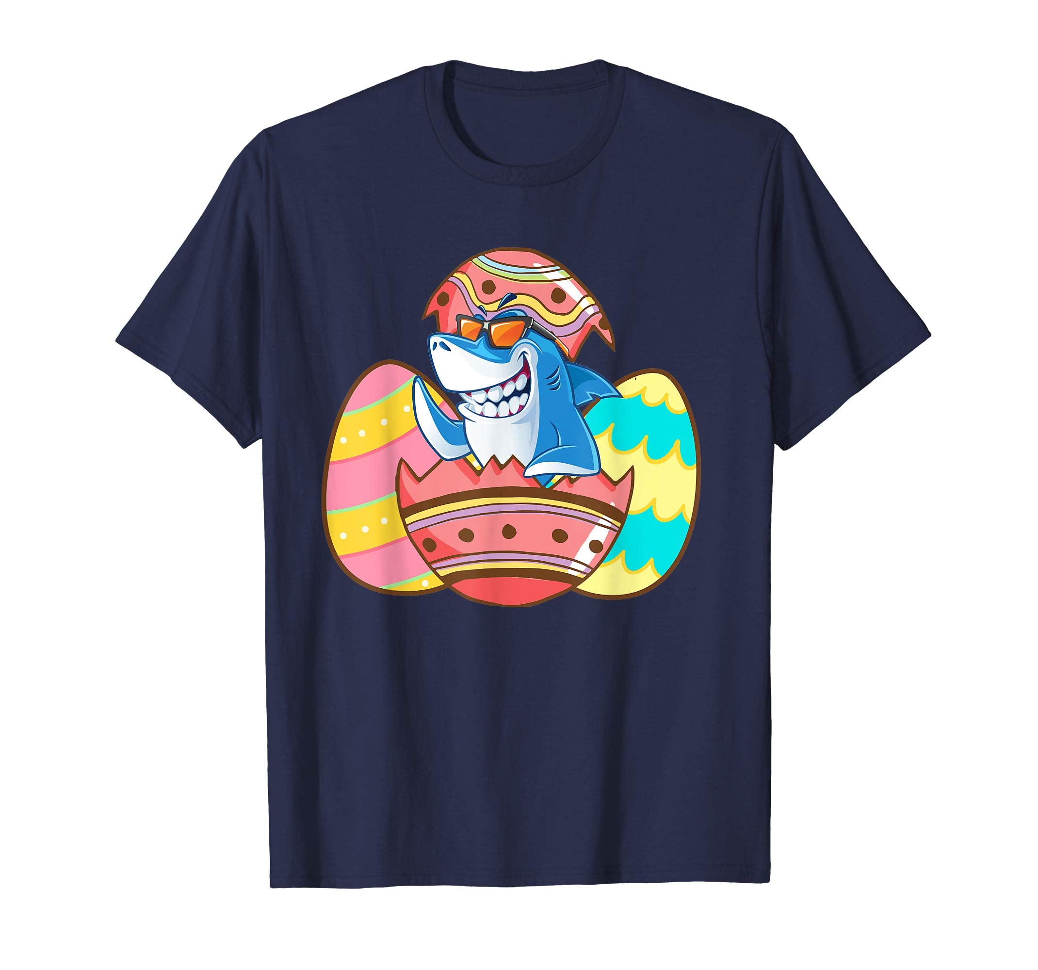 Easter Shirts For Kids Boys Girls Shark Shirt Easter Eggs