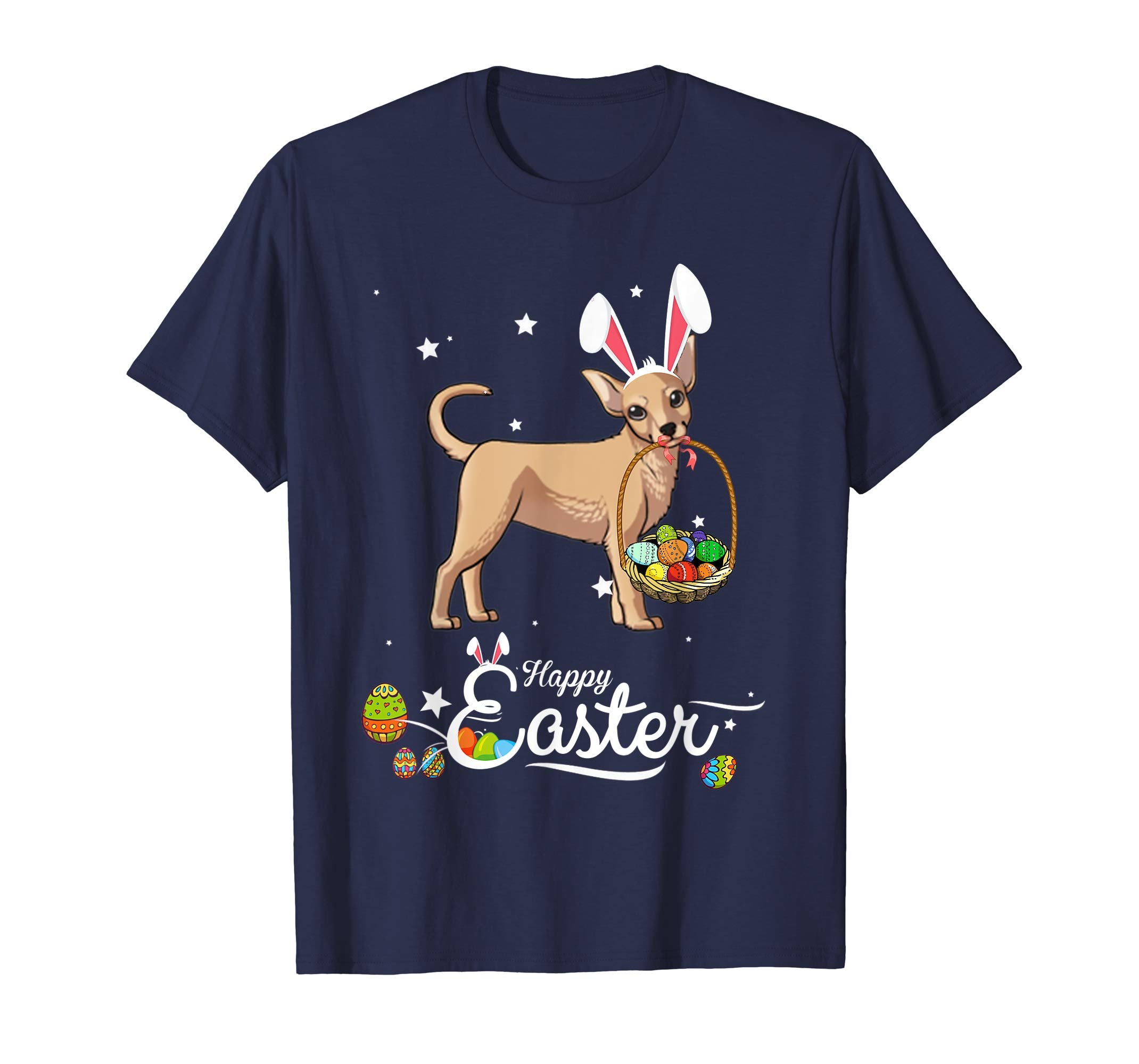 Chihuahua Dog With Bunny Hat Easter Costume T Shirt