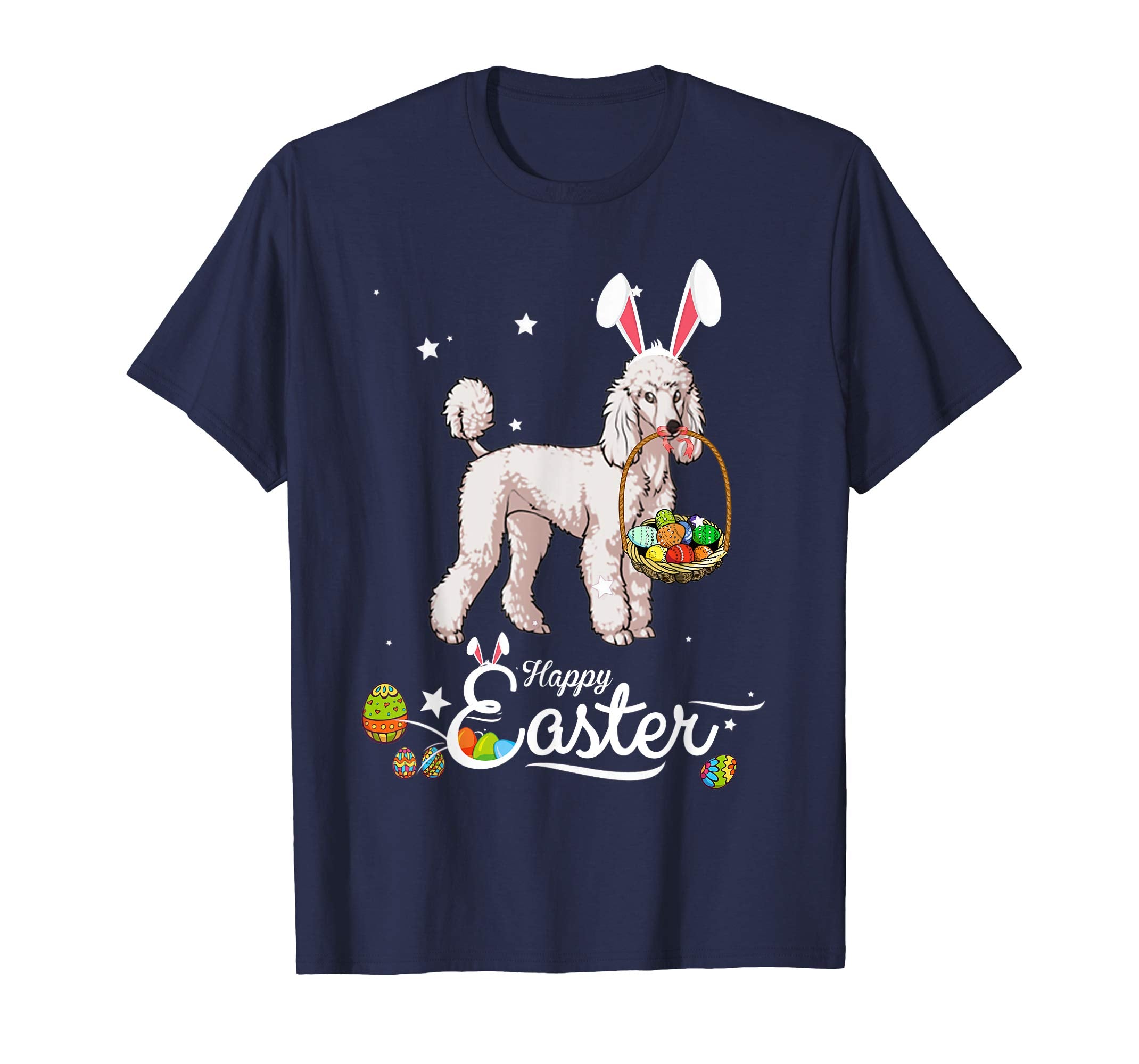 Poodle Dog With Bunny Hat Easter Costume T Shirt