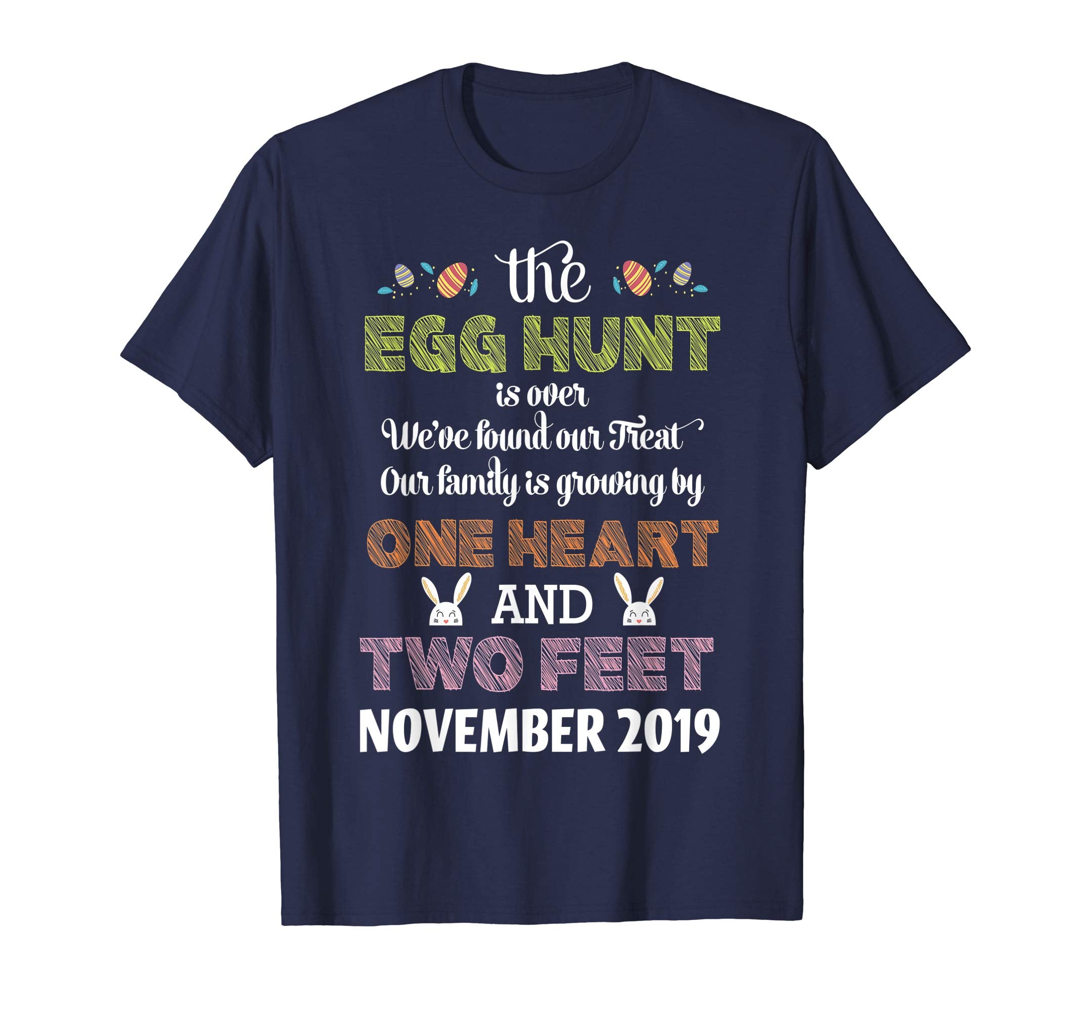 Pregnancy Announcement Due In November 2019 Easter Tshirt