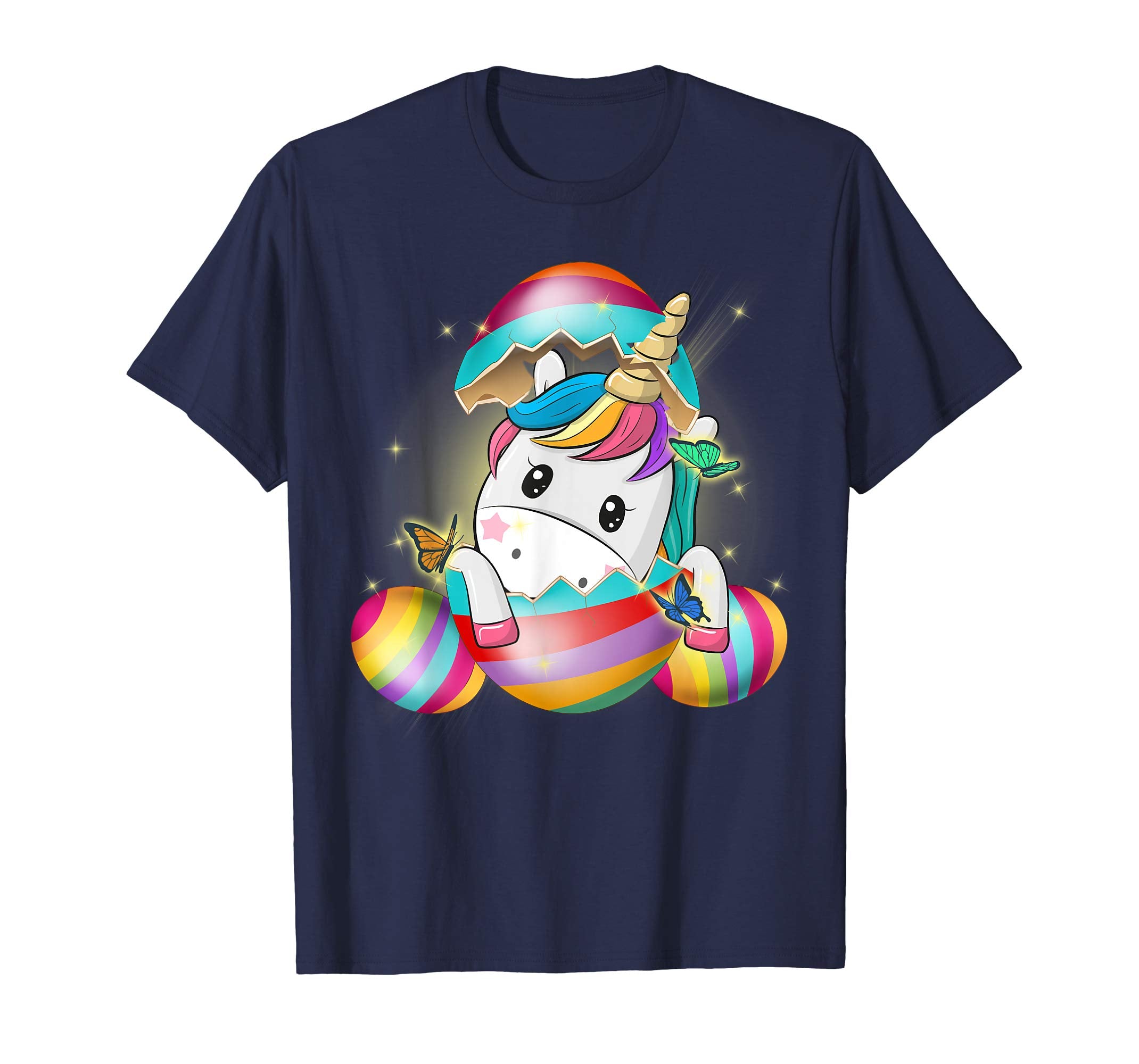 Funny Cute Unicorn Easter Eggs Shirt Happy Easter Day Tee