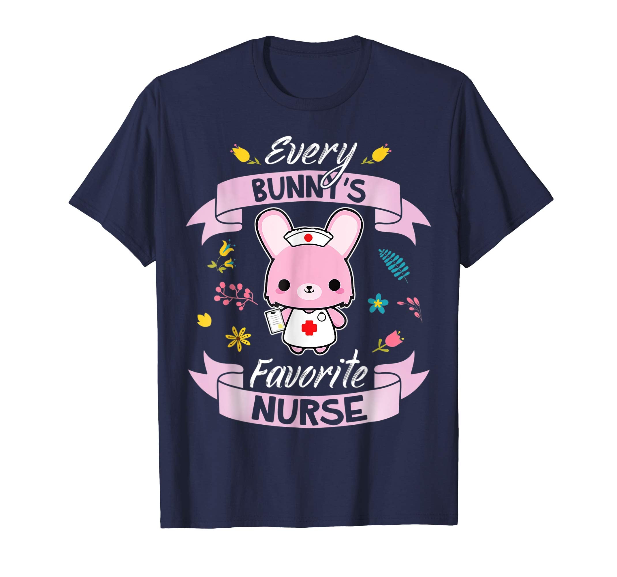 Every Bunnys Favorite Nurse Flower Carrot Easter Day Shirt