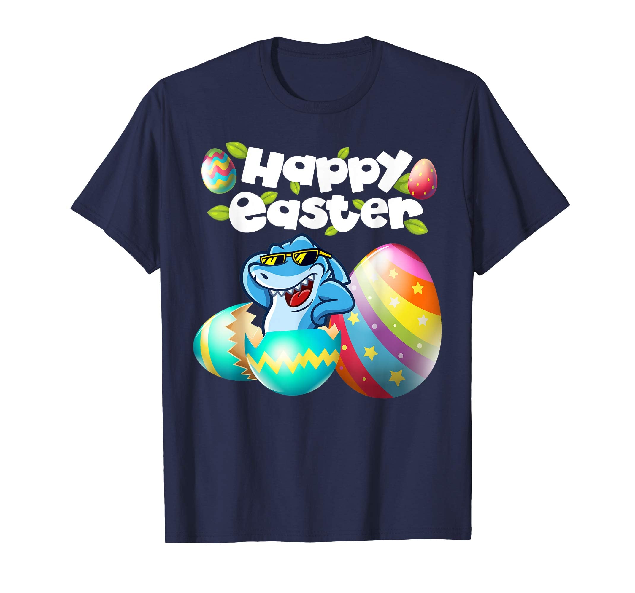Easter Shirts For Kids Boys Girls Shark Shirt Easter Eggs