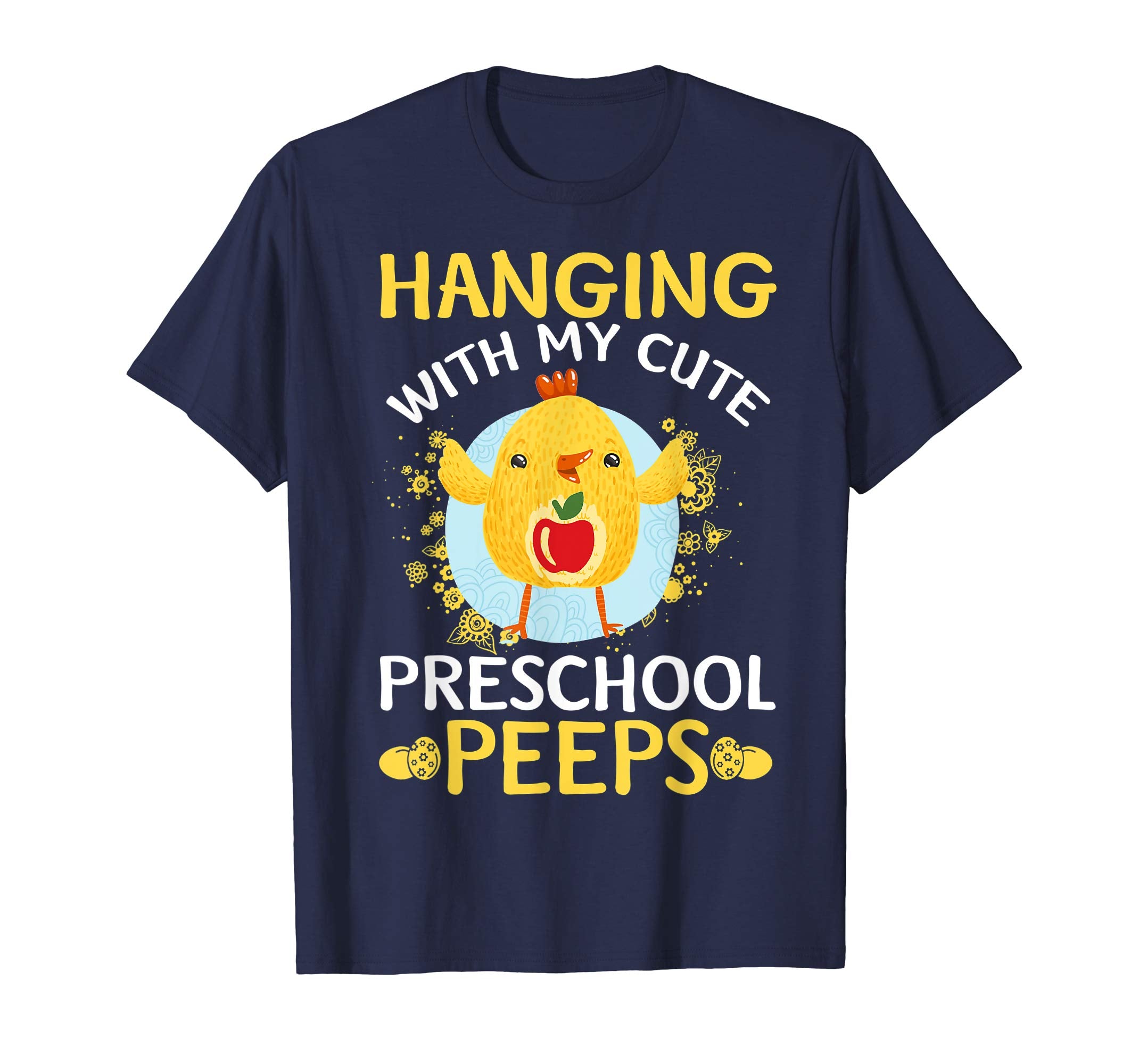 Cute Easter Shirt Teacher Hanging with my Preschool Peeps