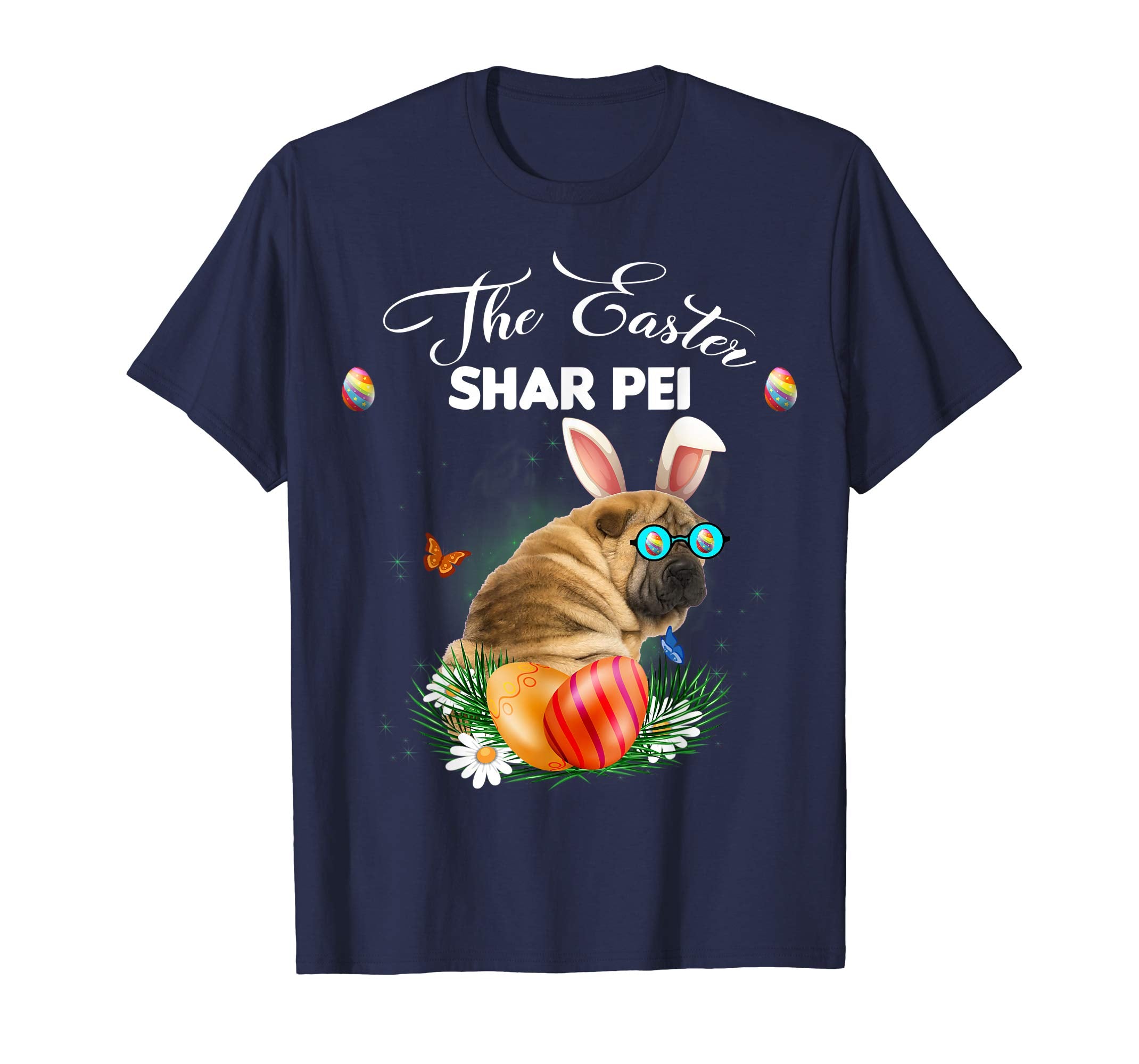 Shar Pei Bunny Easter Day Dog Gifts T-Shirt