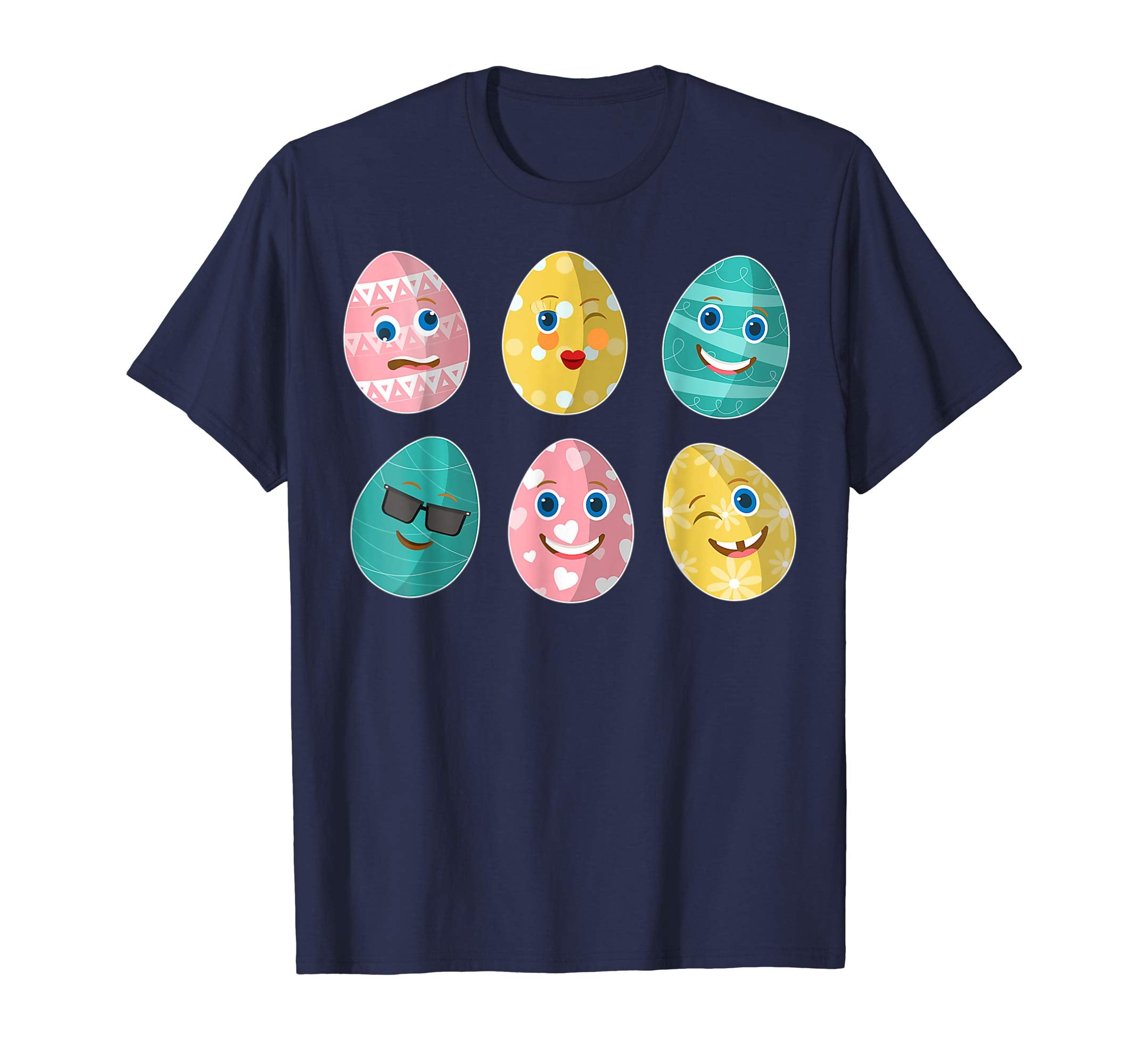 Funny Easter Eggs Emotion Faces Happy Easter Day Shirt