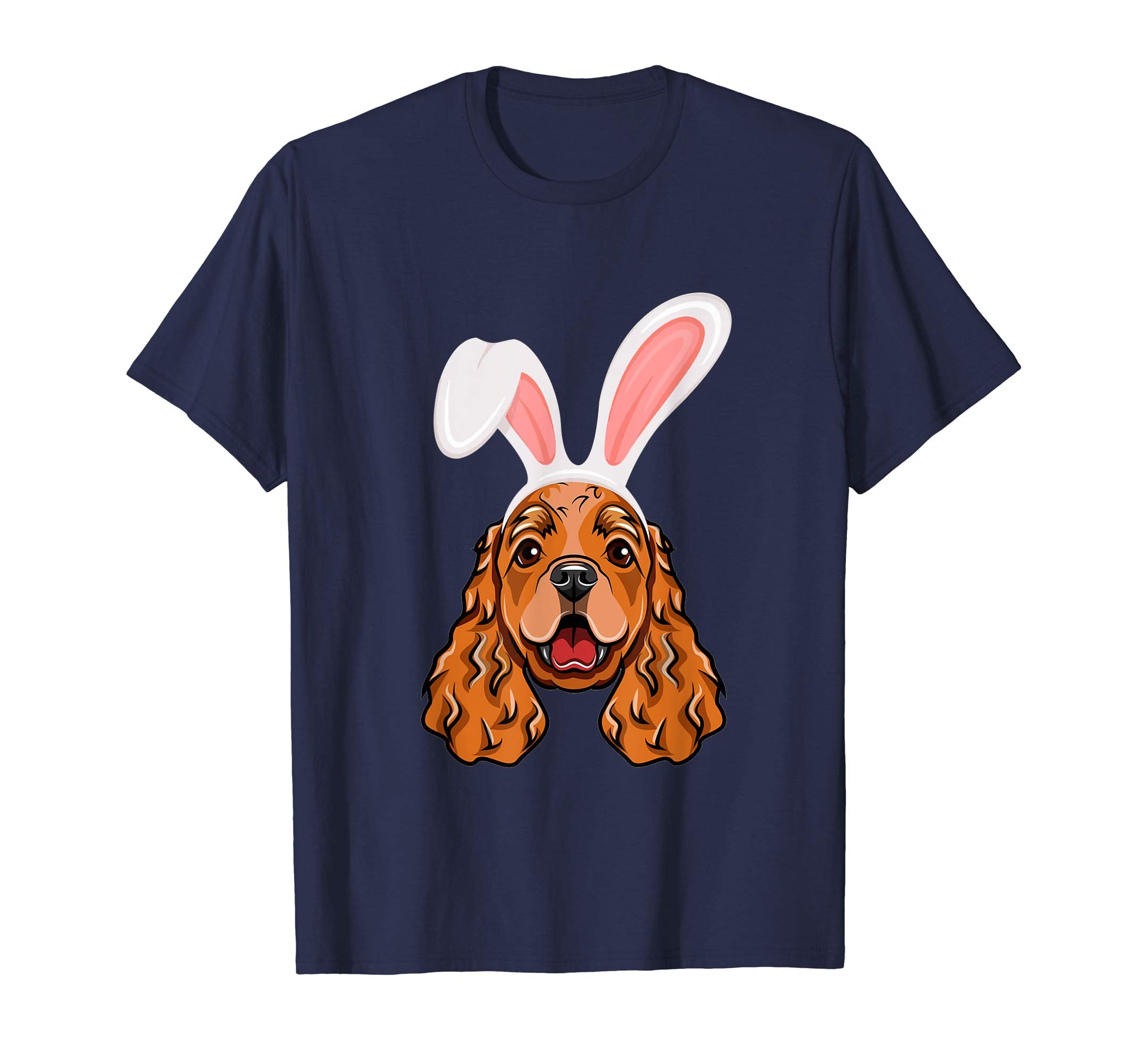 Spaniel Dressed As Easter Bunny With Rabbit Ears T-Shirt