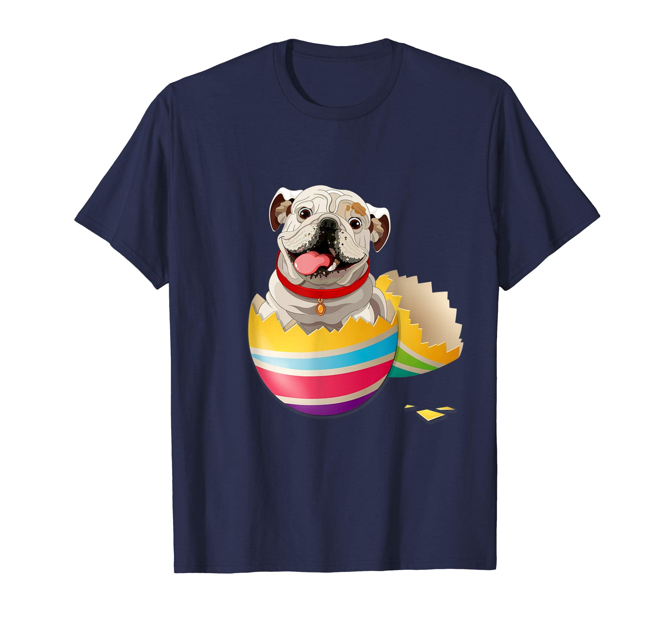 English Bulldog Hatching From Easter Egg Easter Day Shirt