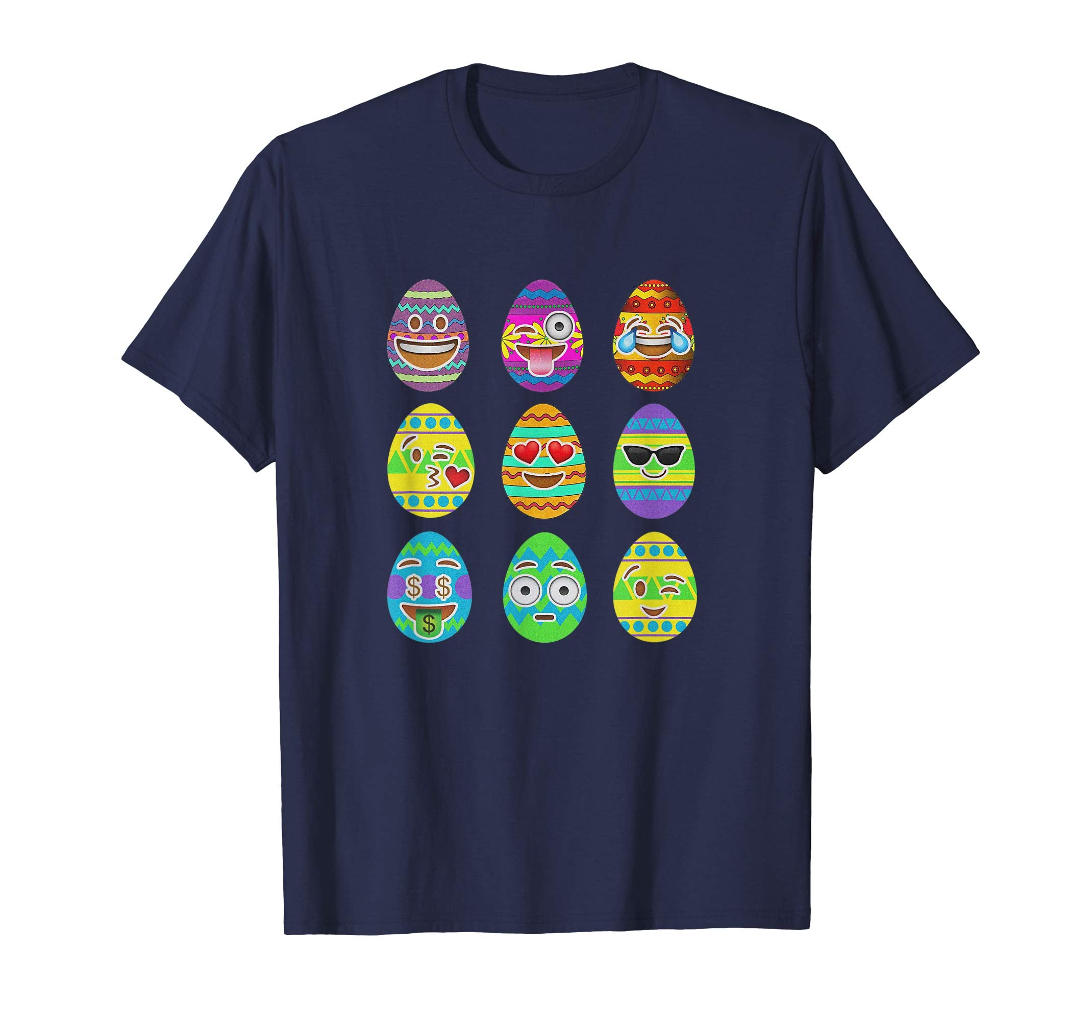 Emoji Easter Eggs Colorful Emoticon Pascha Holiday T-Shirt