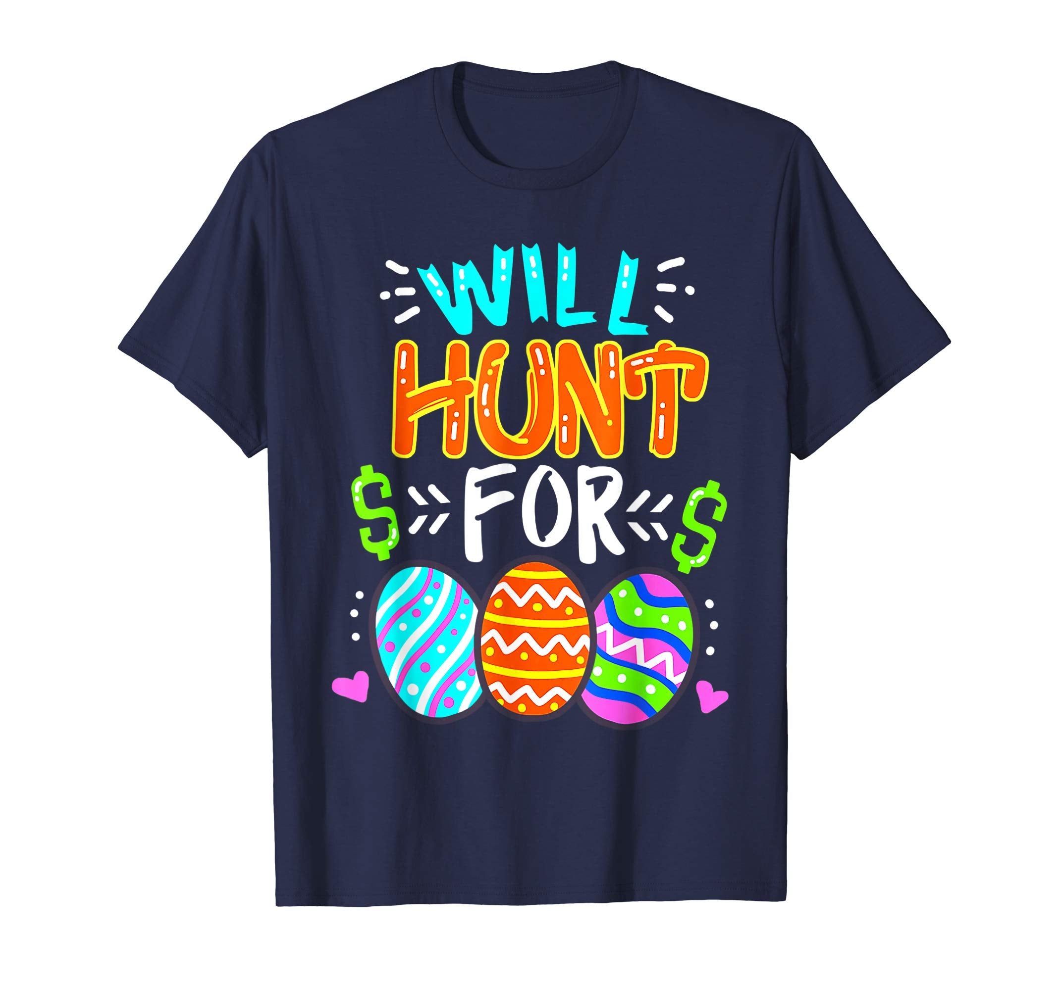 Happy Easter Day T-Shirt Colorful Egg Tee Gift Hunting Shirt