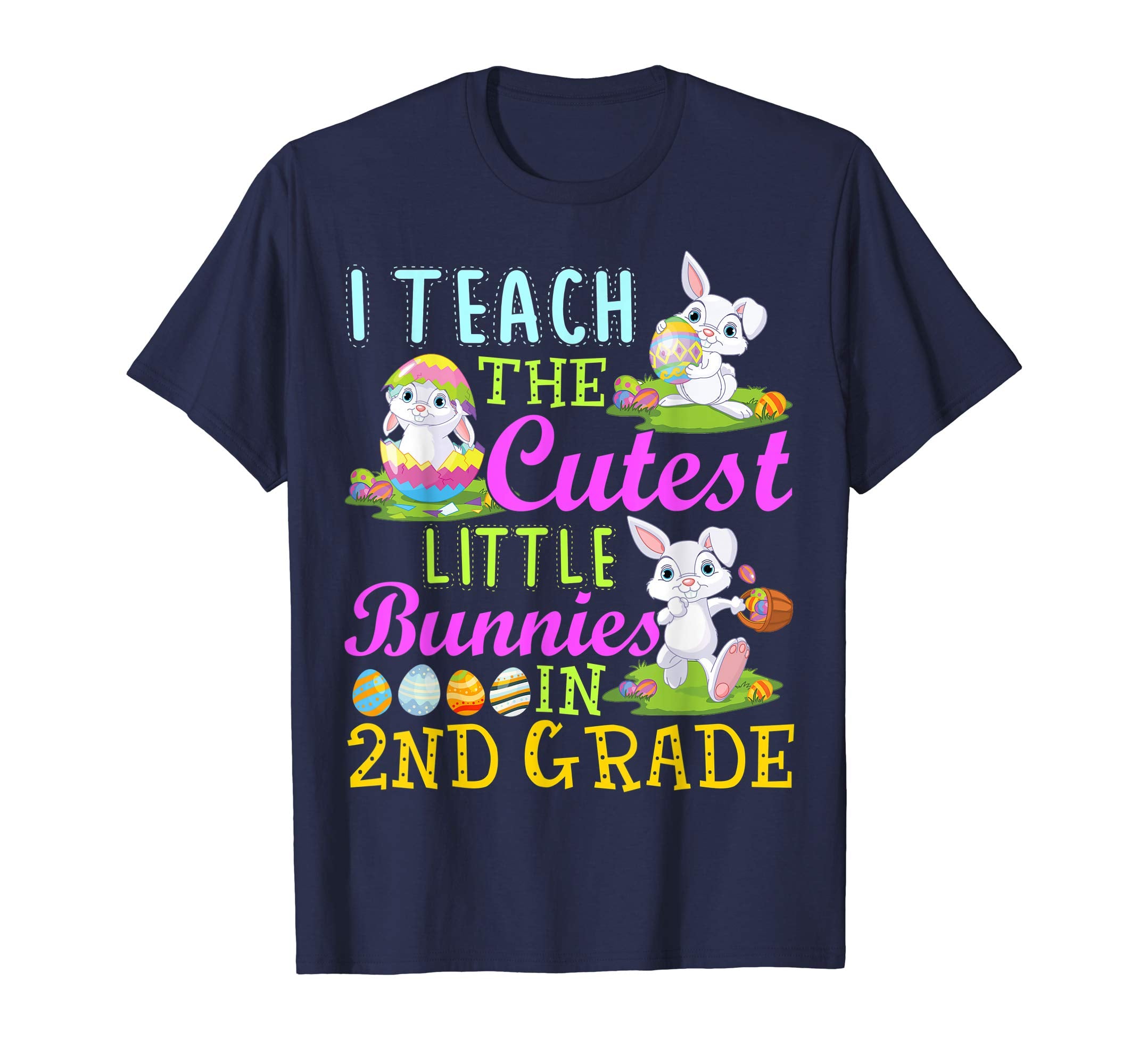 Easter 2nd Grade Teacher Shirt Gift Happy Easter Tee Shirts
