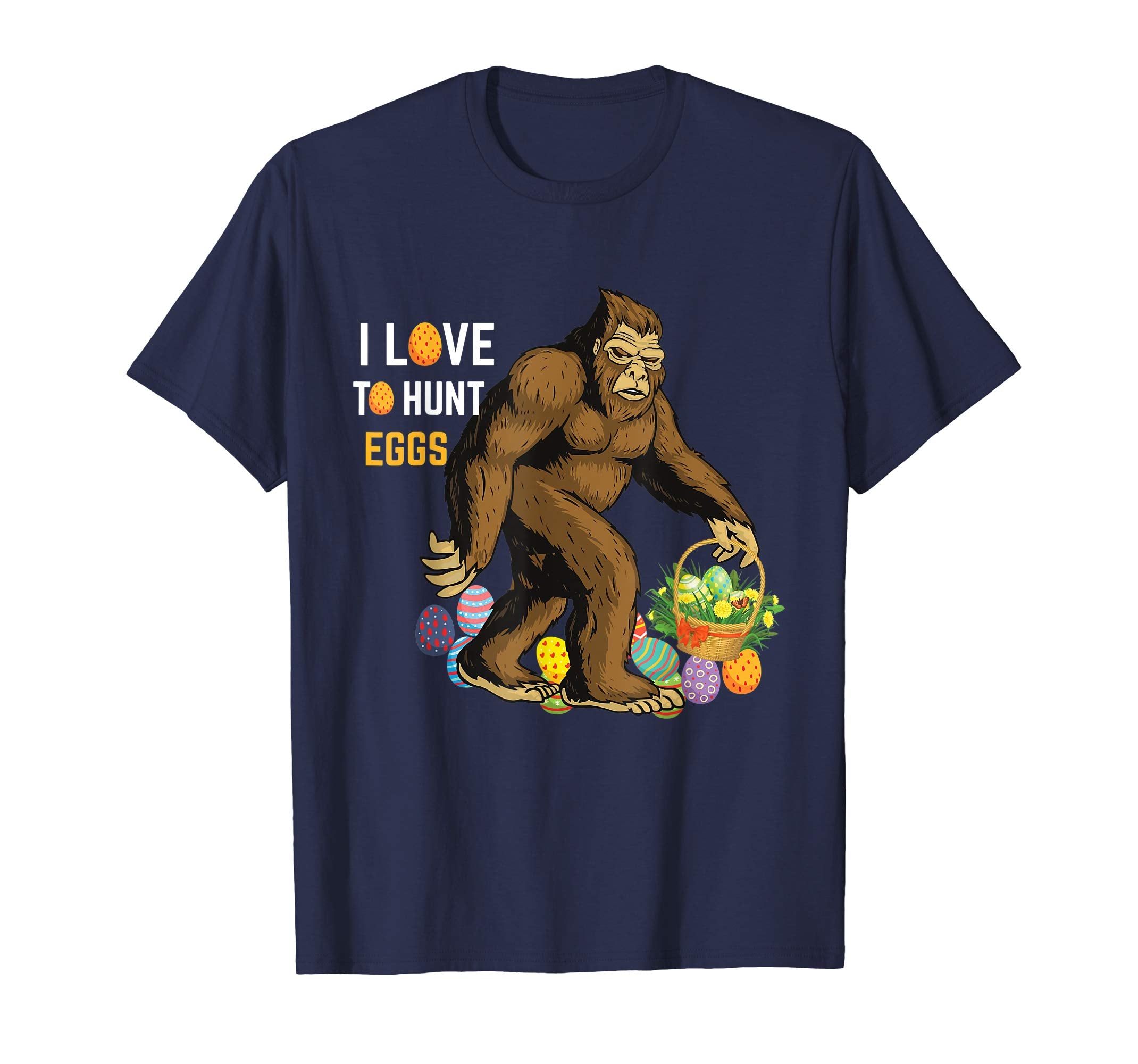 Easter Shirt Bigfoot Kids Boys Girls EGG Hunts
