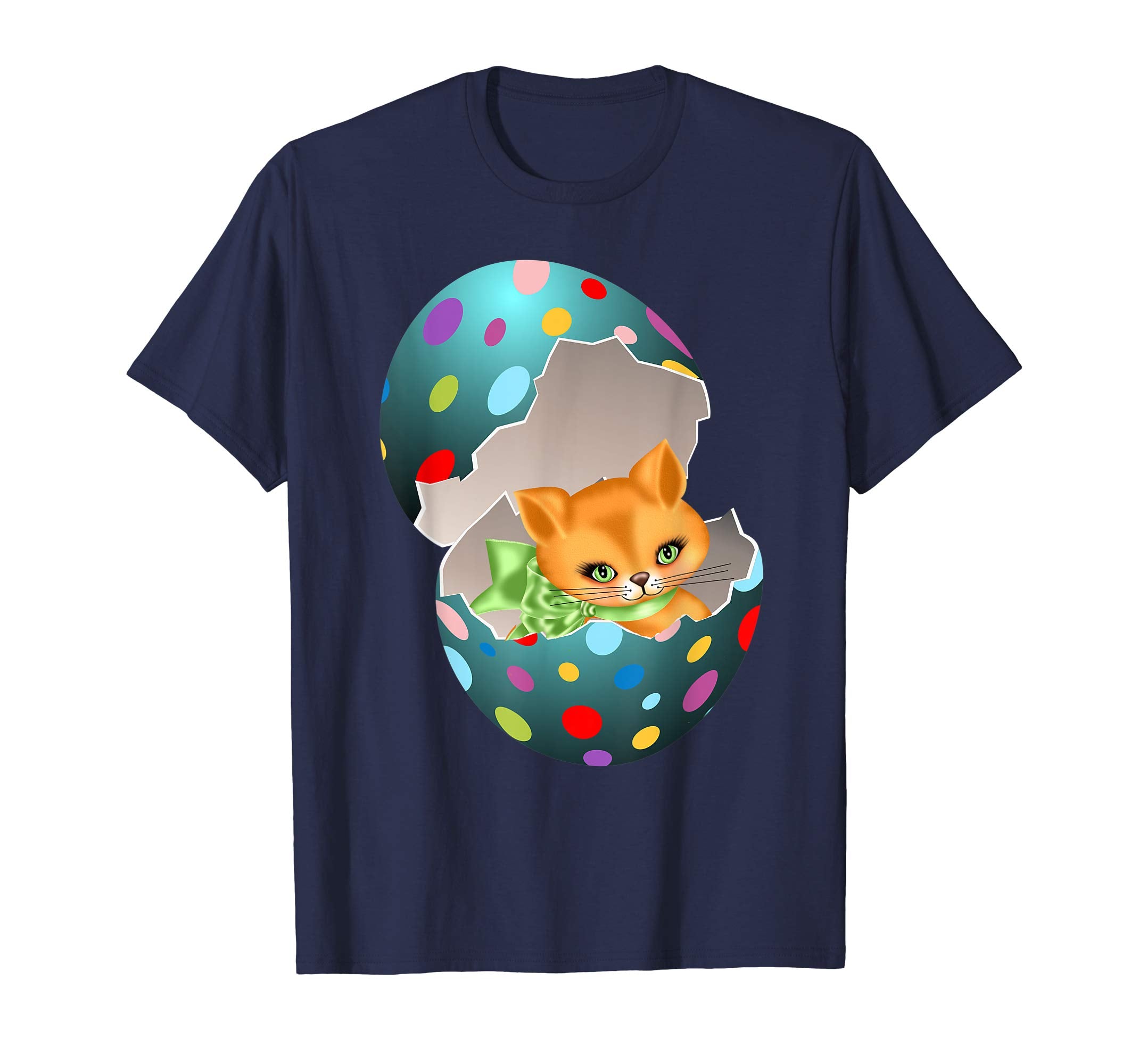 Cute Cat In Easter Egg Cat Kitten Lover T-Shirts Gift