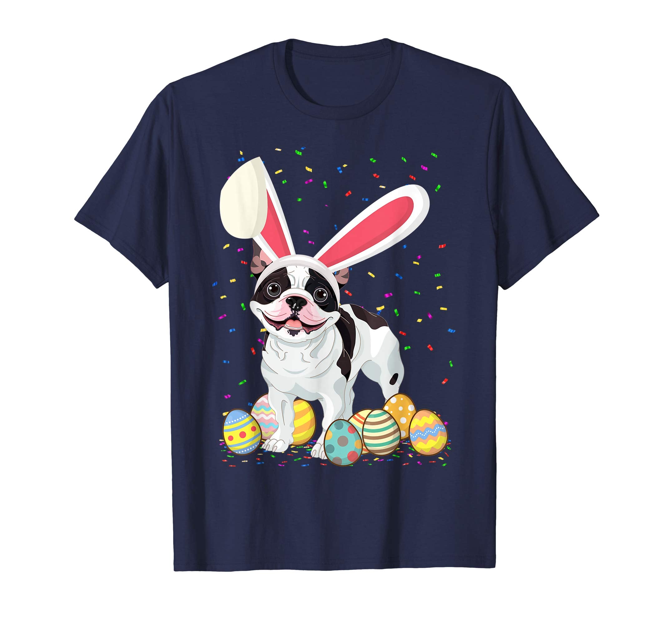 Frenchie Dog Ear Easter Eggs Shirt Happy Easter Day Gift