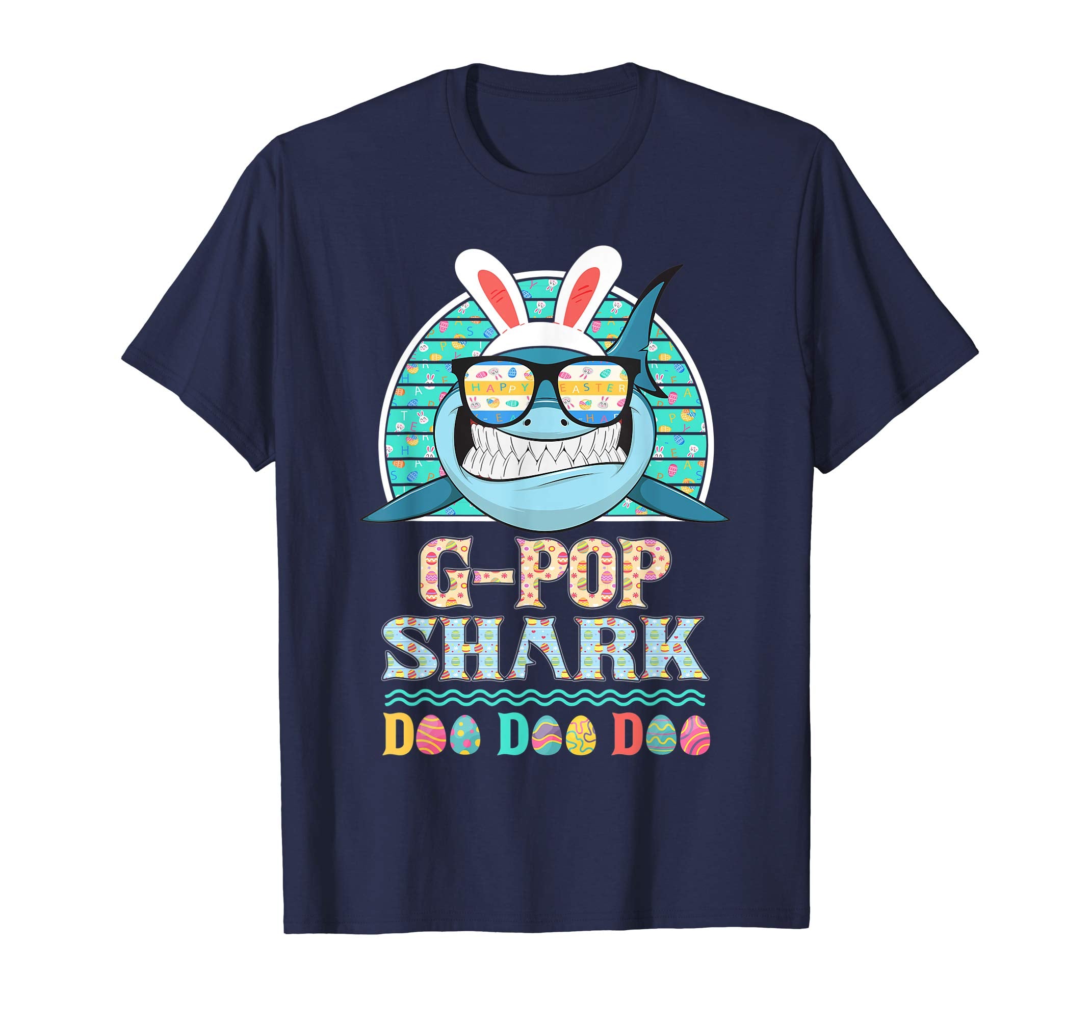 Funny G-Pop Shark Happy Easter Day Gift Family Shirt