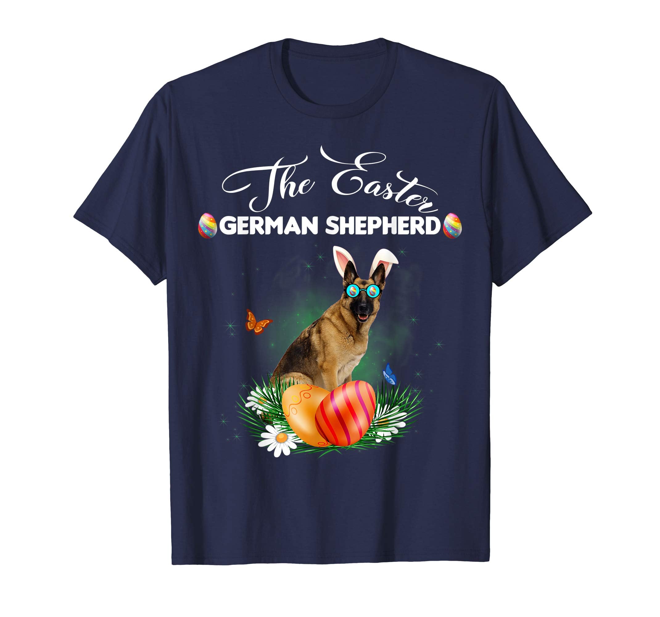 German Shepherd Bunny Easter Day Dog Gifts T-Shirt