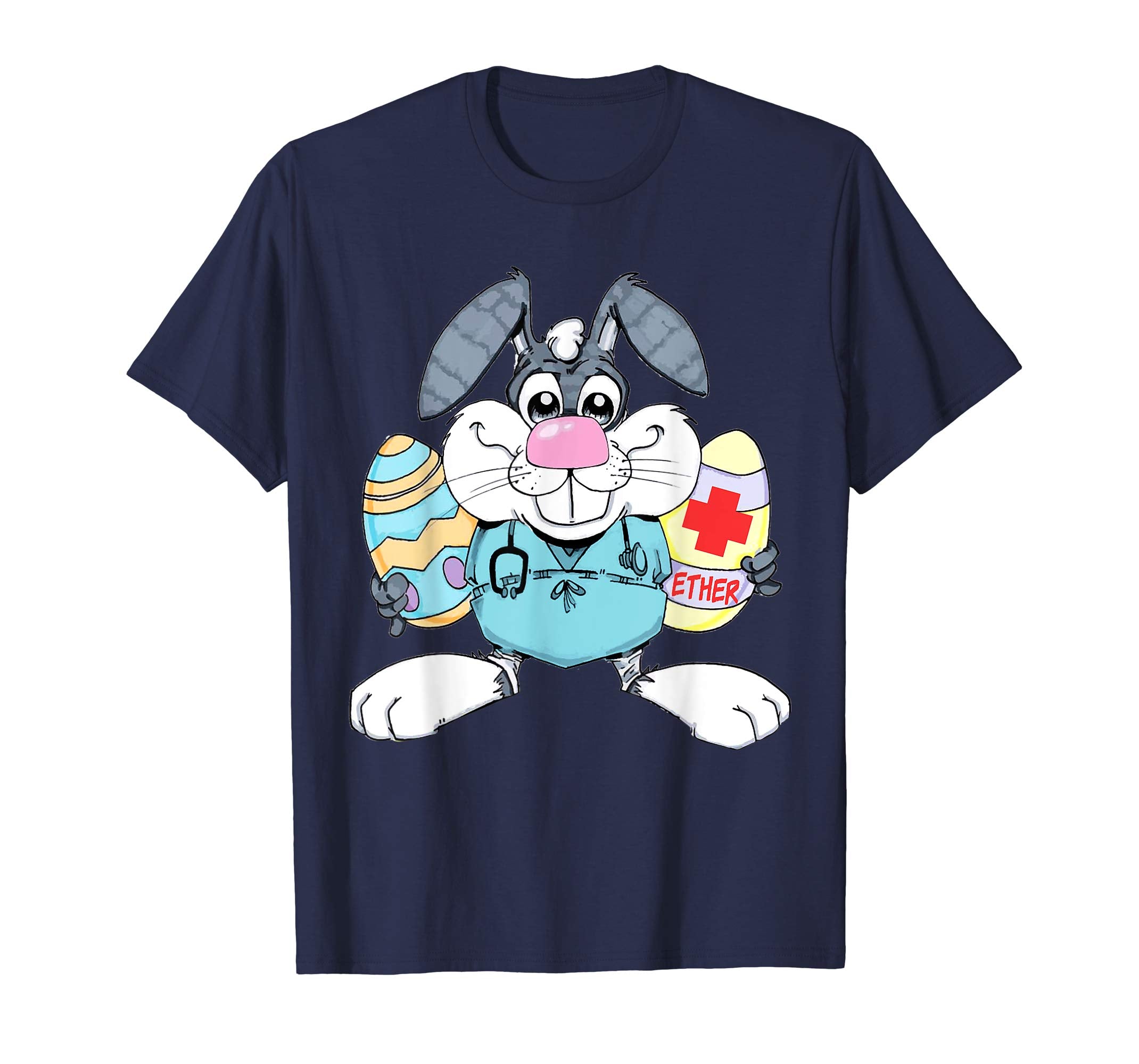 Anesthesia Ether Bunny Funny Easter Medical T-shirt