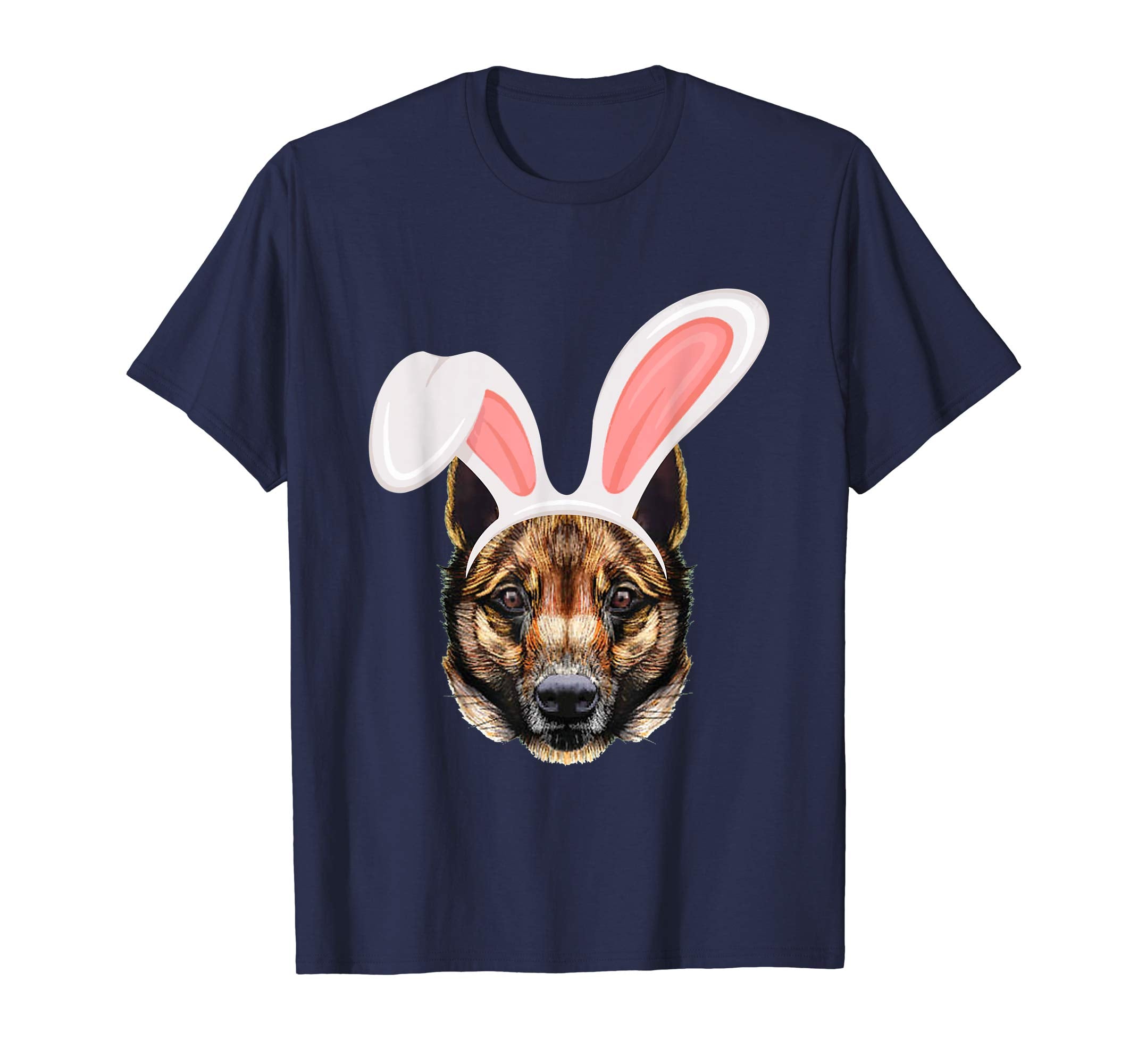 Malinois Dressed As Easter Bunny With Rabbit Ears T-Shirt