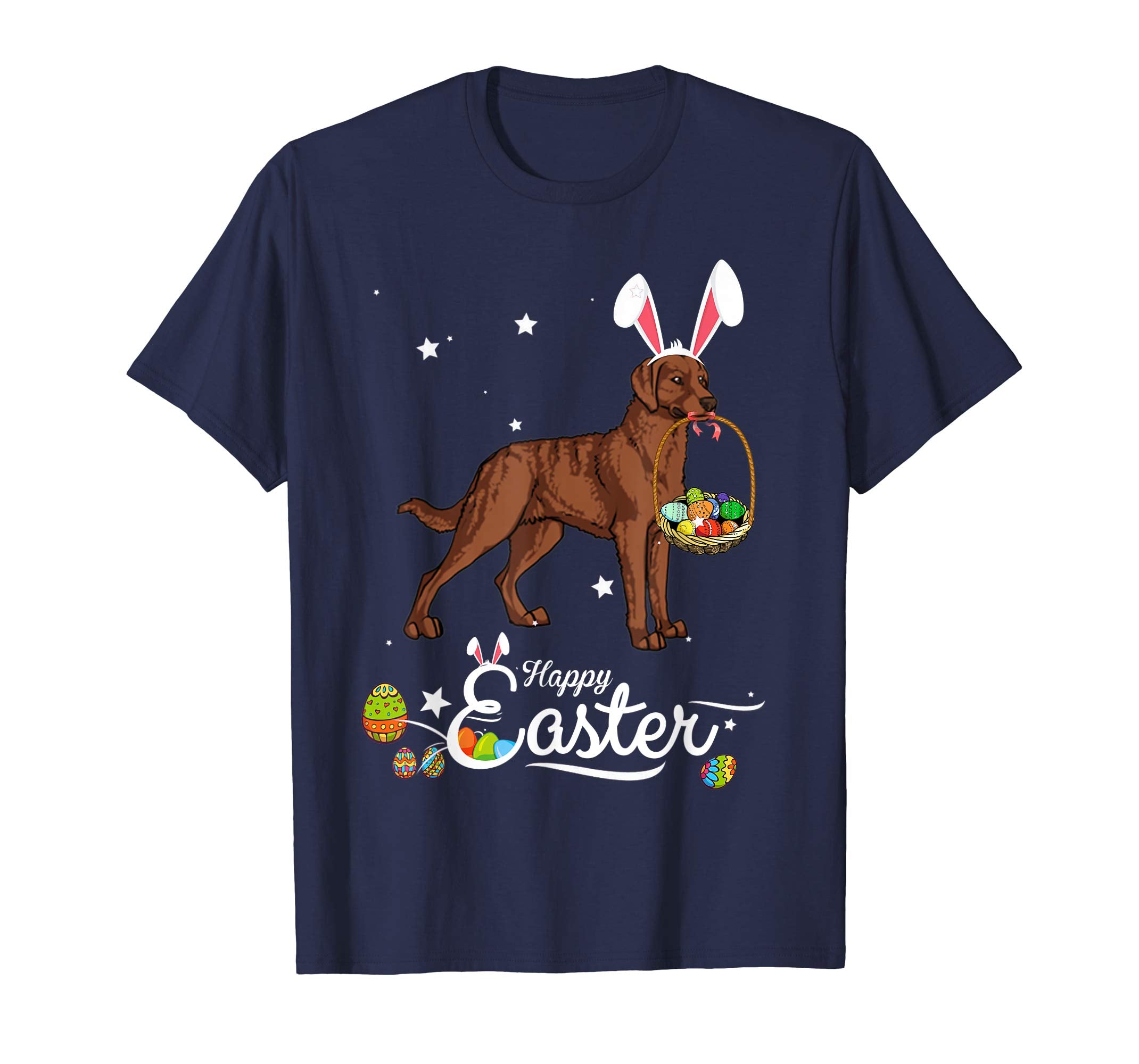 Chesapeake Bay Dog With Bunny Hat Easter Costume T Shirt