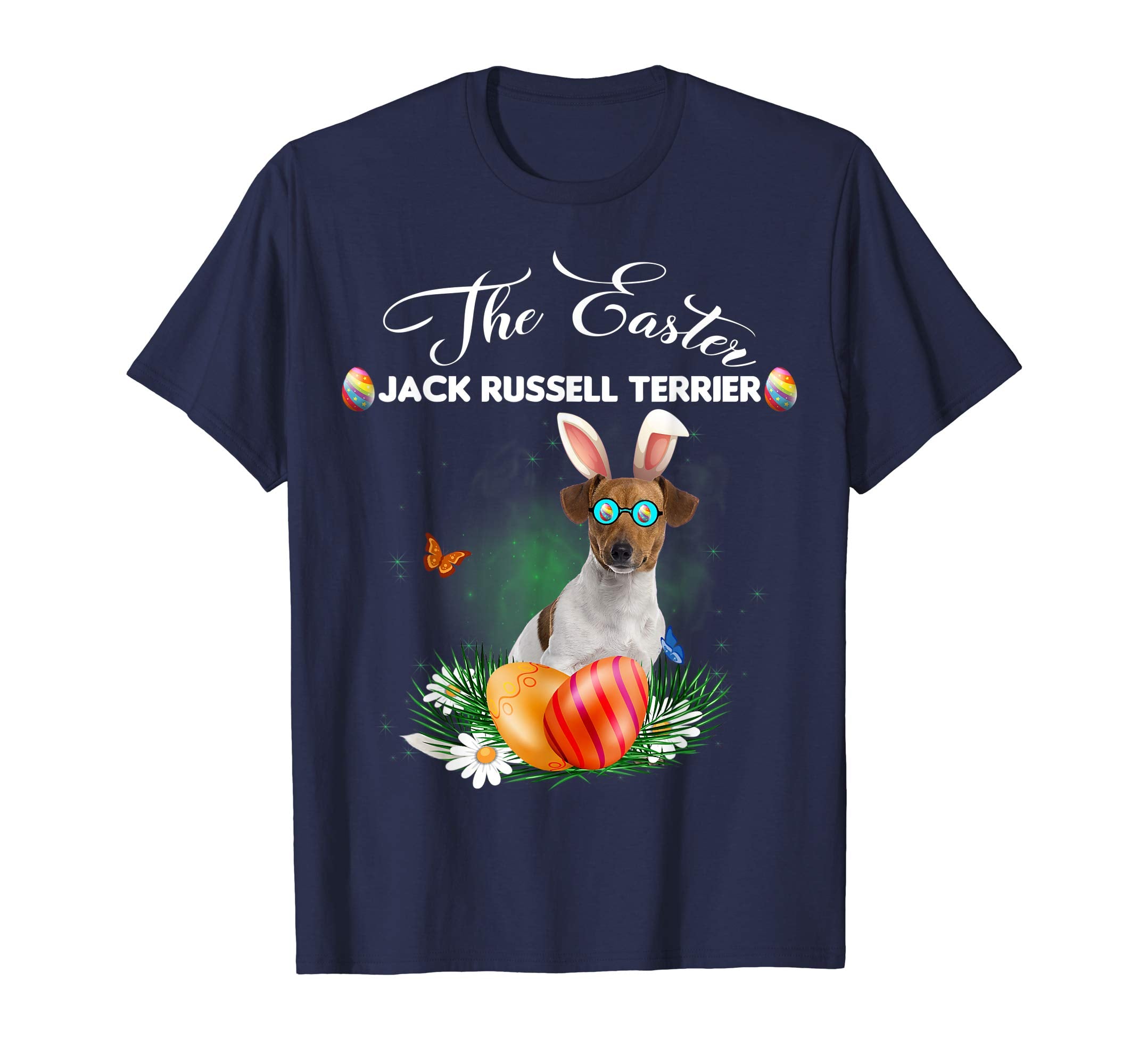 Jack Russell Terrier Bunny Easter Day Dog Gifts T-Shirt