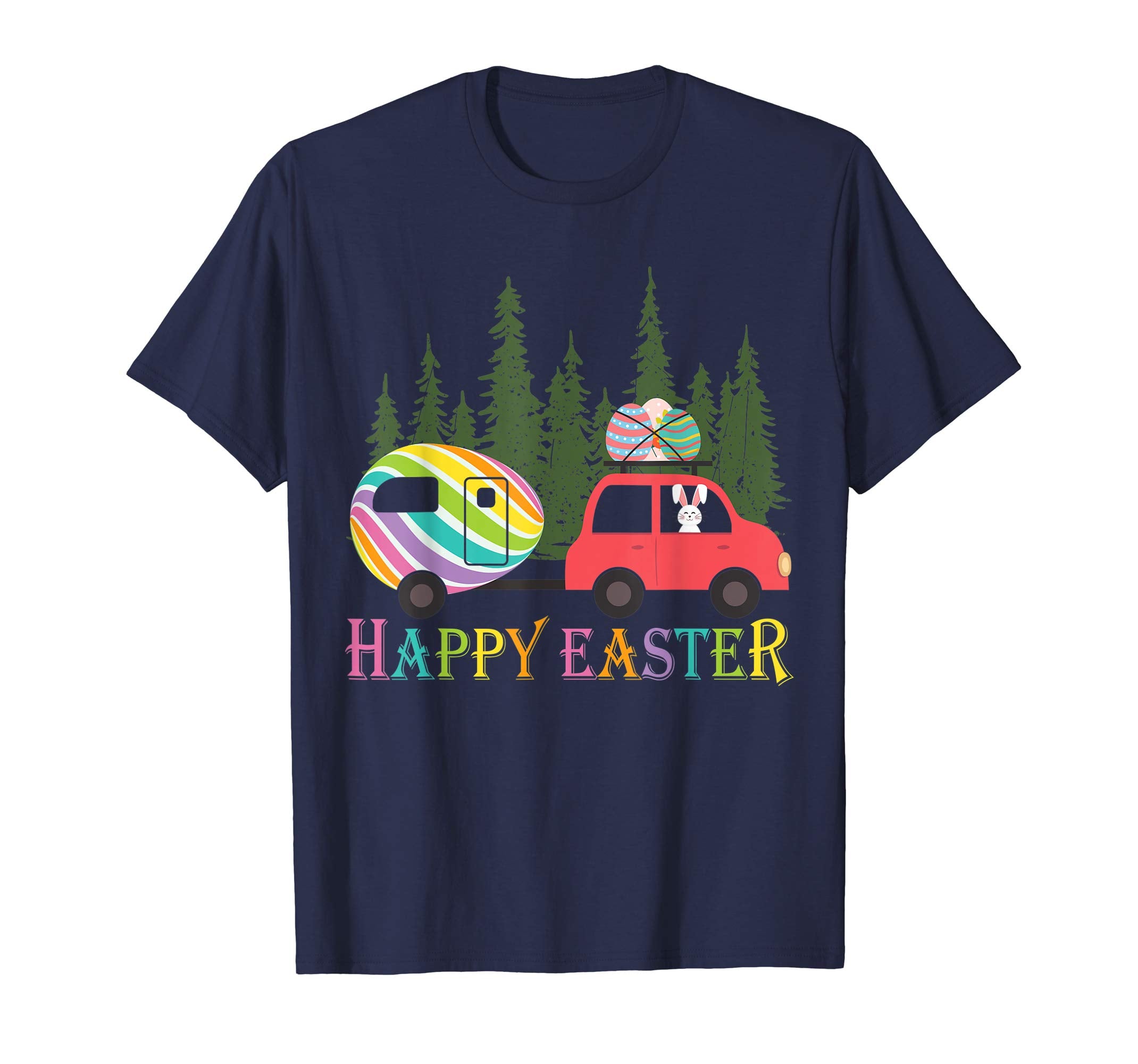 Camping shirt Happy Easter Day Bunny eggs for men women kid