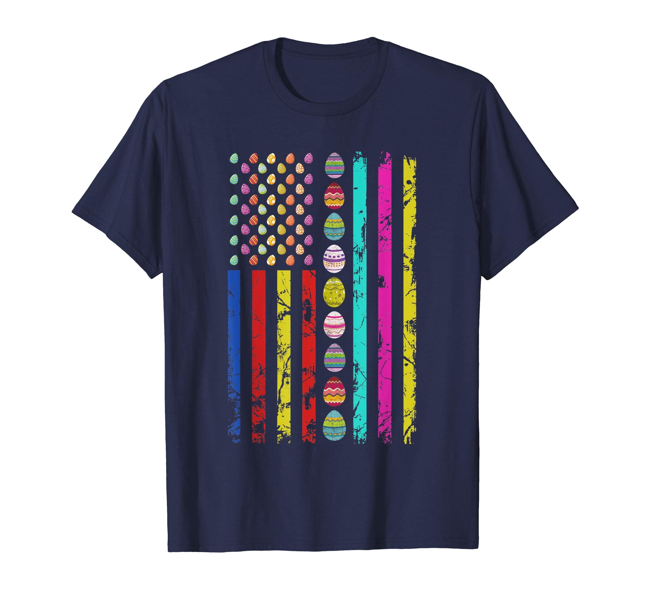 American Flag Easter Day T-shirt Easter Eggs Outfit