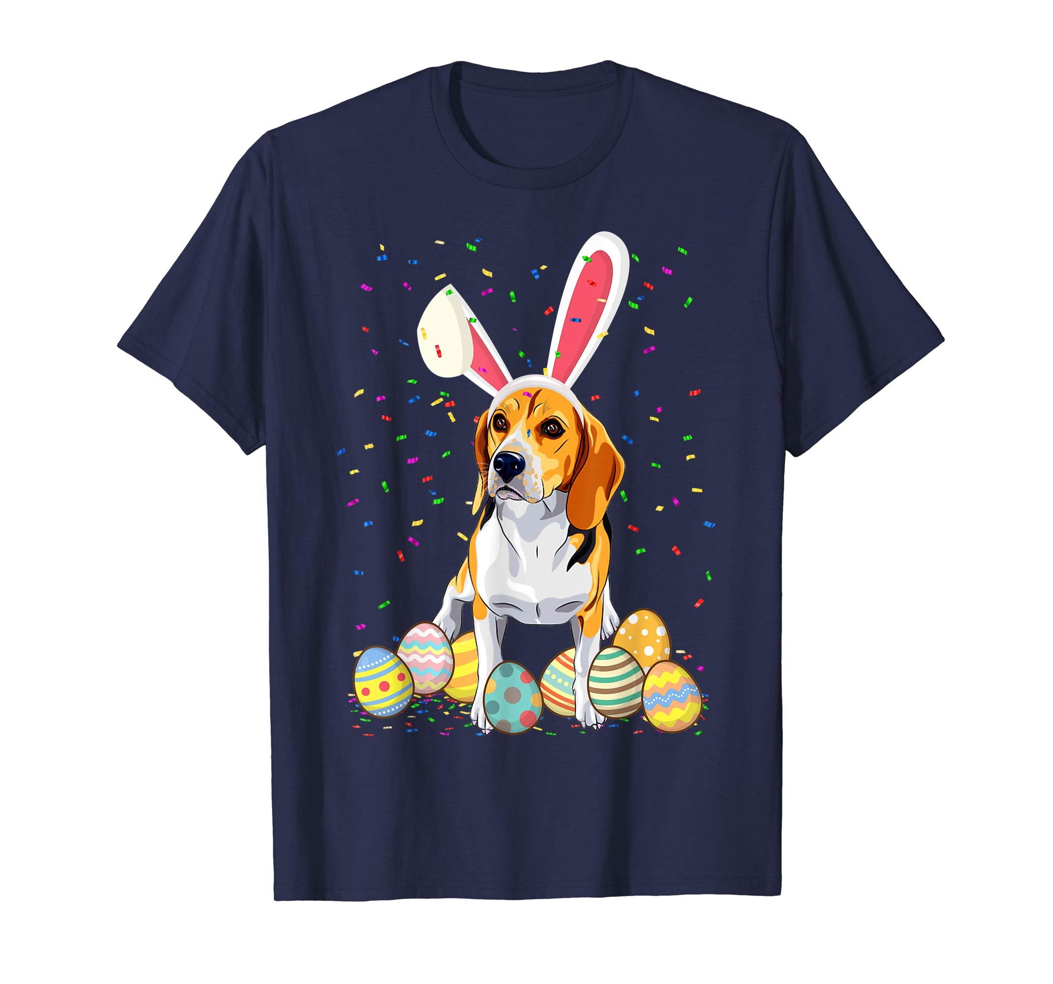 Beagle Dog Ear Easter Eggs Shirt Happy Easter Day Tee Gift