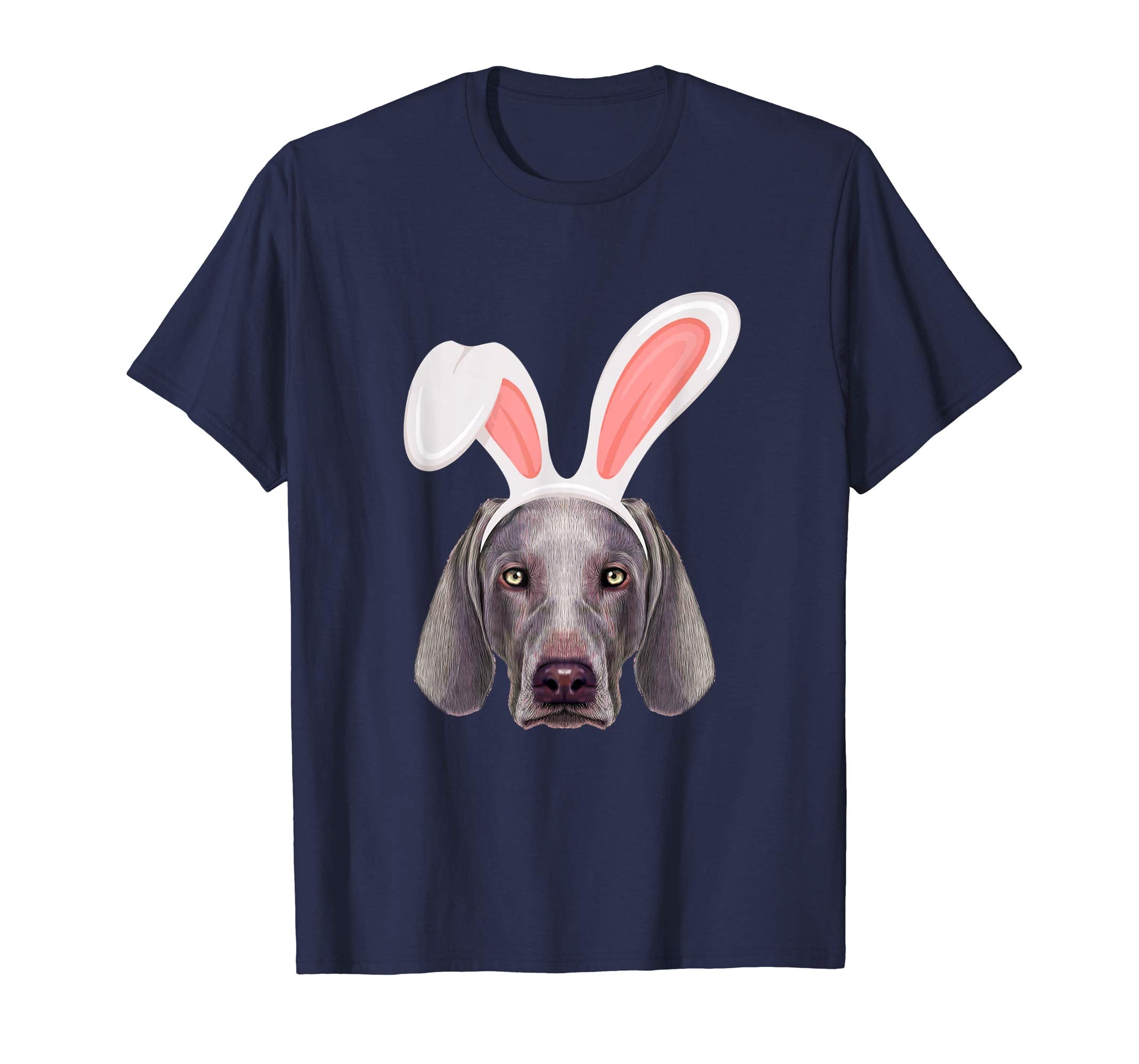 Weimaraner Dressed As Easter Bunny With Rabbit Ears T-Shirt