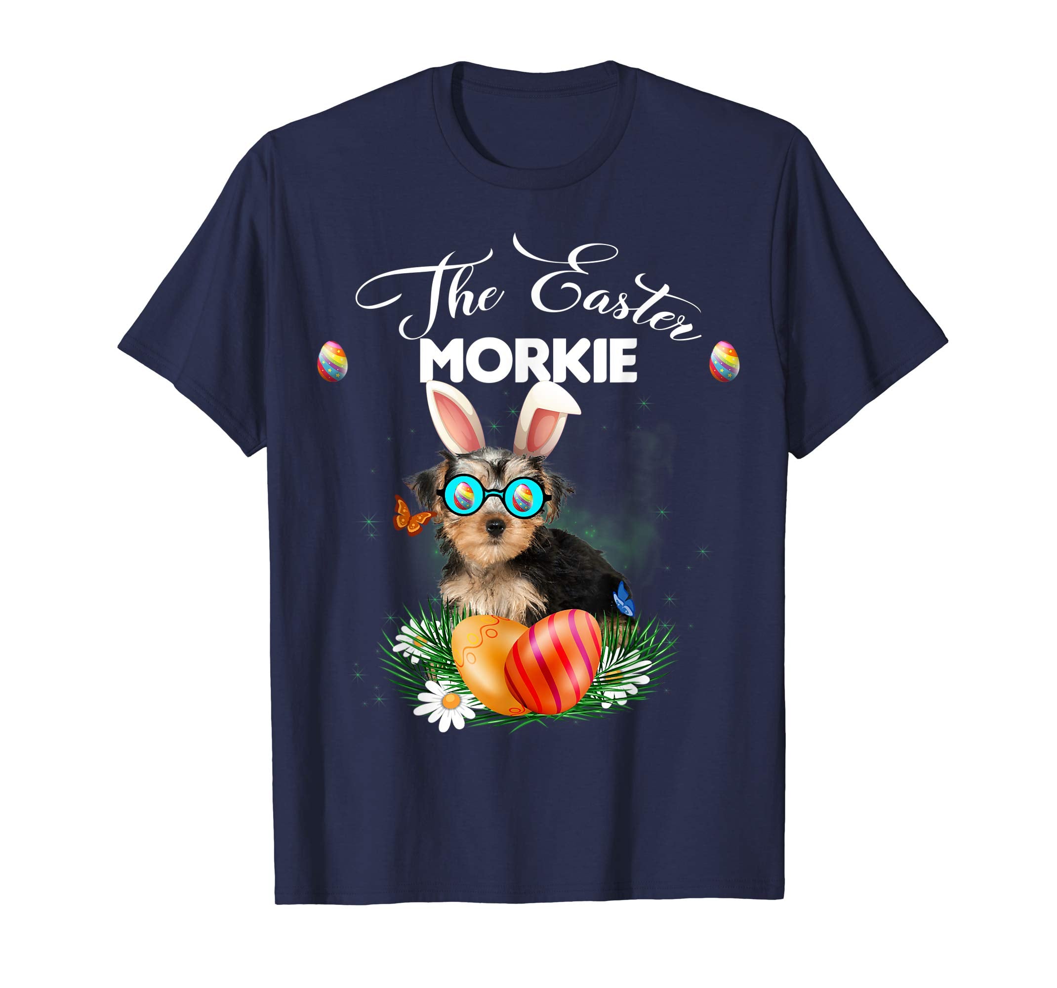 Morkie Bunny Easter Day Dog Gifts T-Shirt