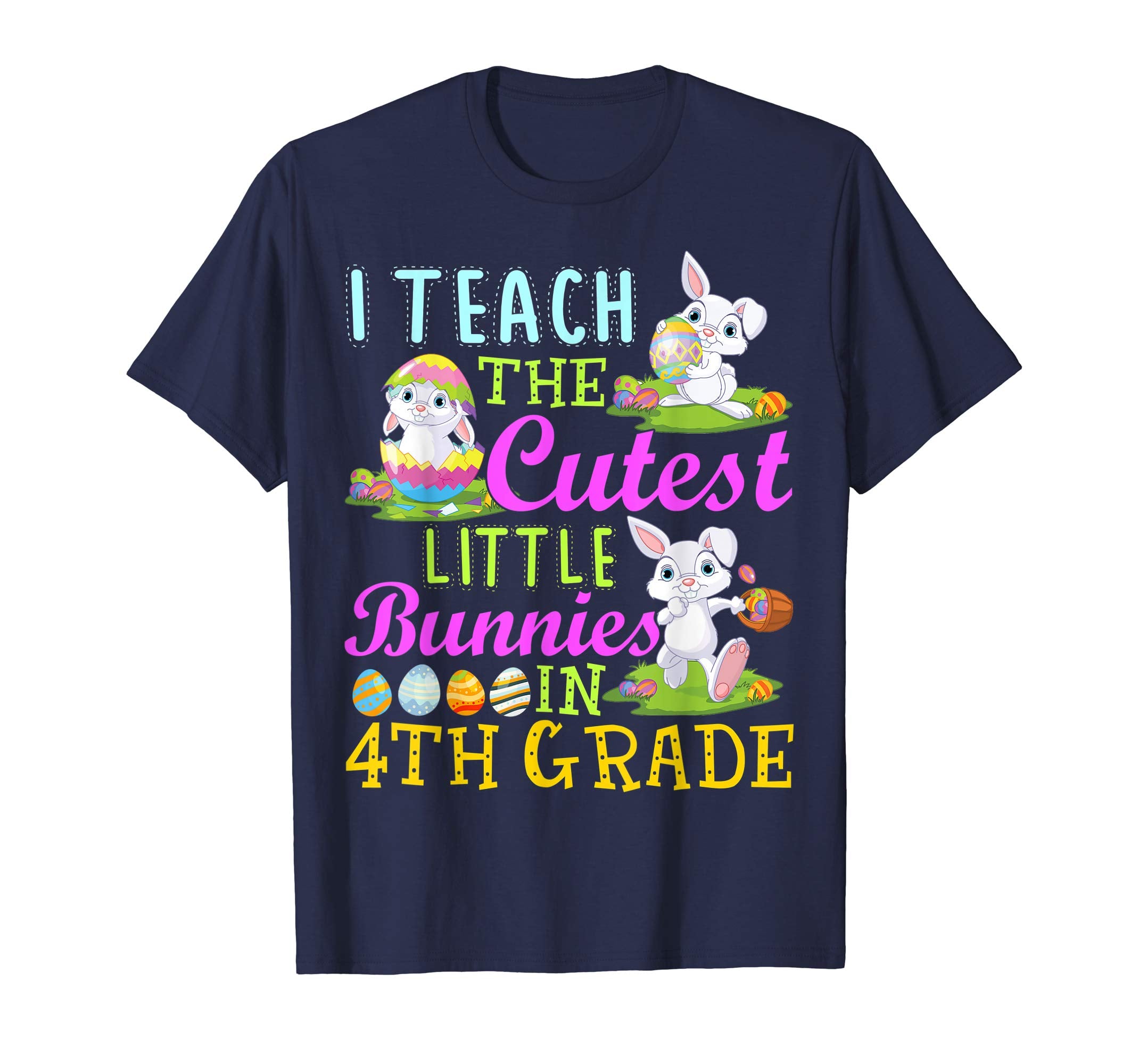 Easter 4th Grade Teacher Shirt Gift Happy Easter Tee Shirts