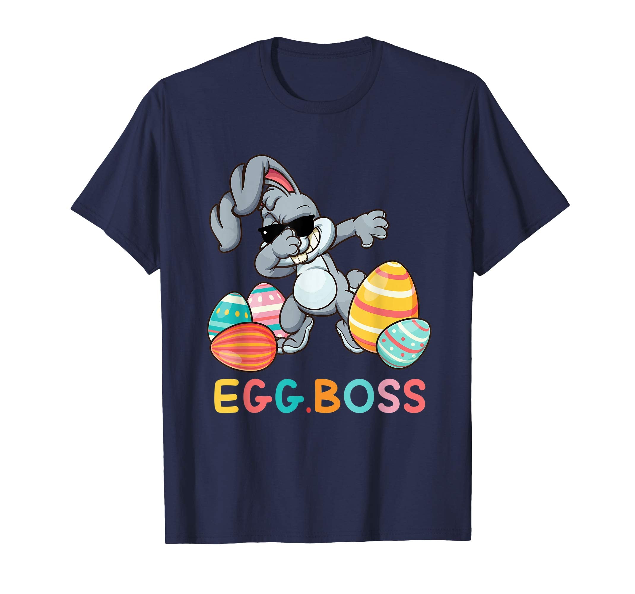 Happy Easter T-Shirt with Bunnies Eggs Flowers Carrots