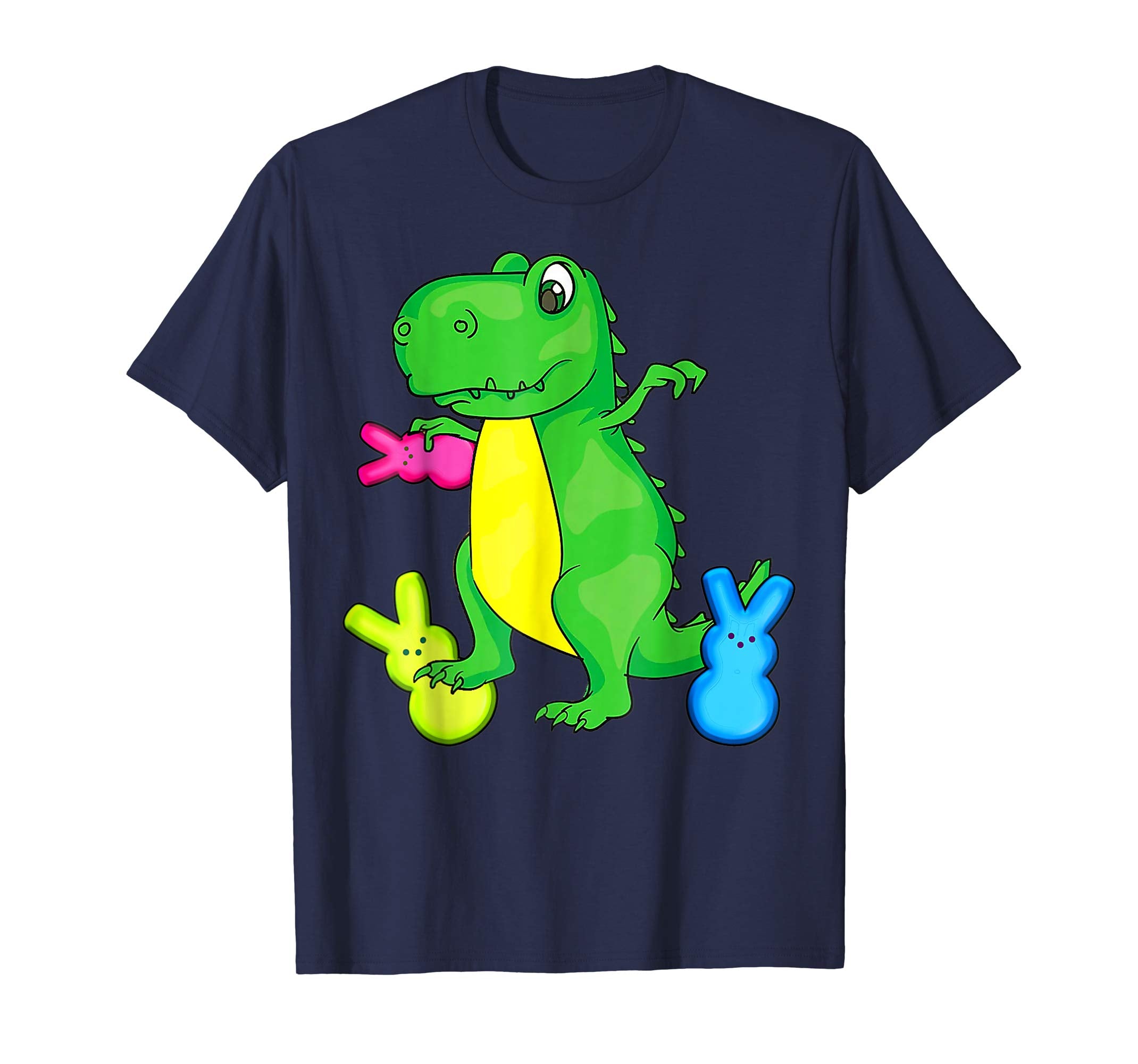 Dinosaur Trex Eat Bunny PeepsHappy Easter Day Shirt