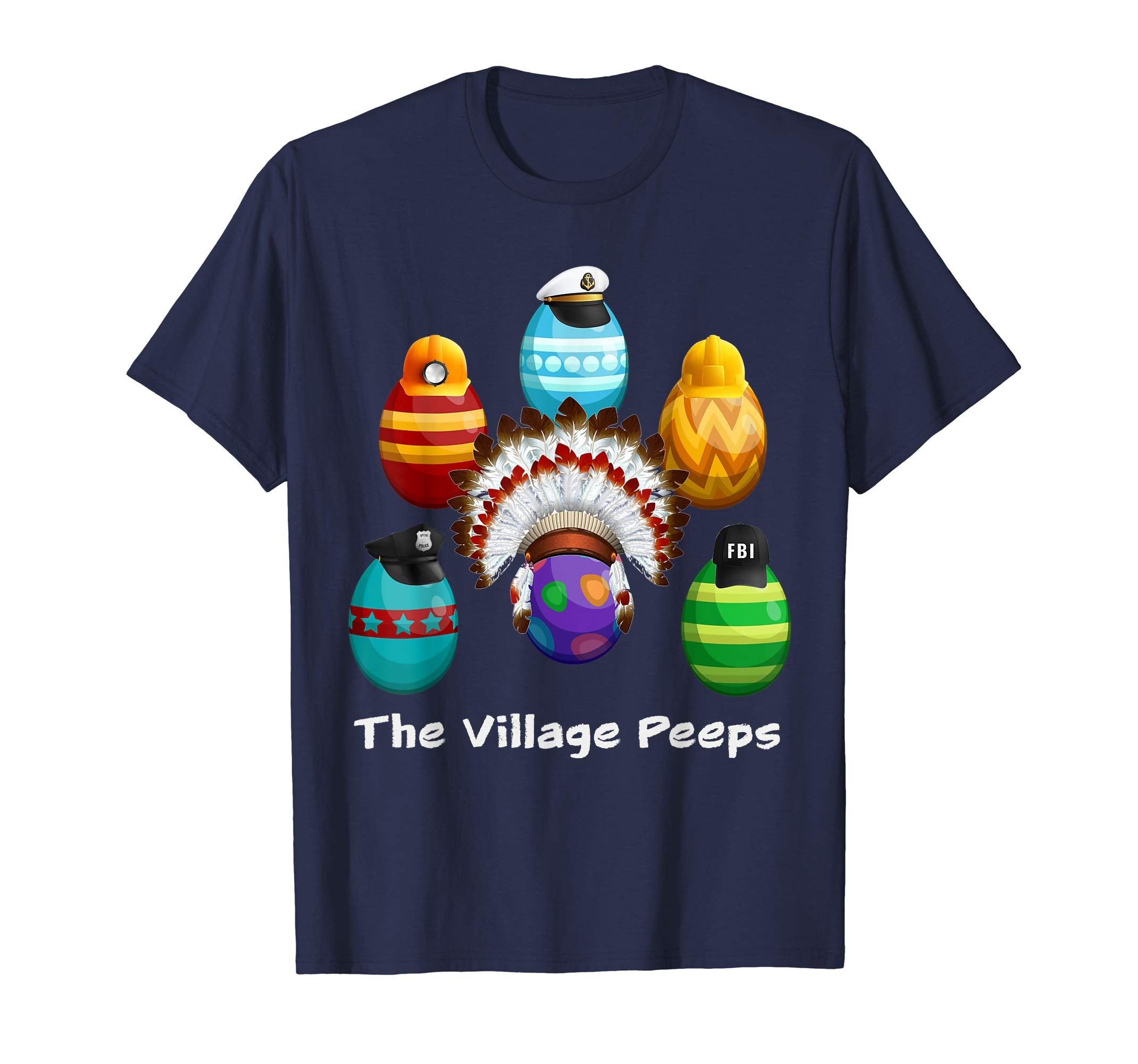 Funny Easter Shirt Village Peeps Cute Chick Tshirt Bunny