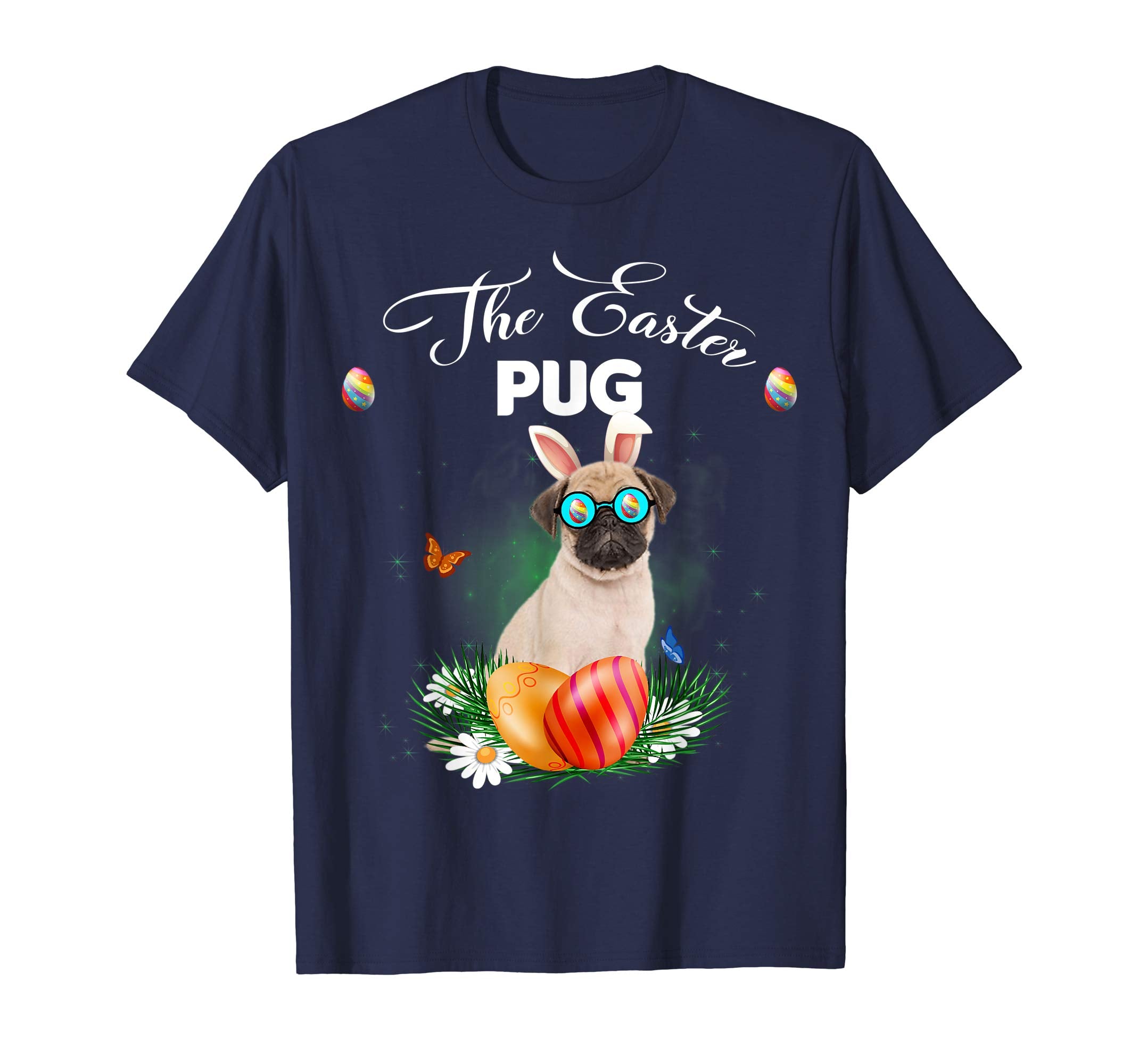 Pug Bunny Easter Day Dog Gifts T-Shirt