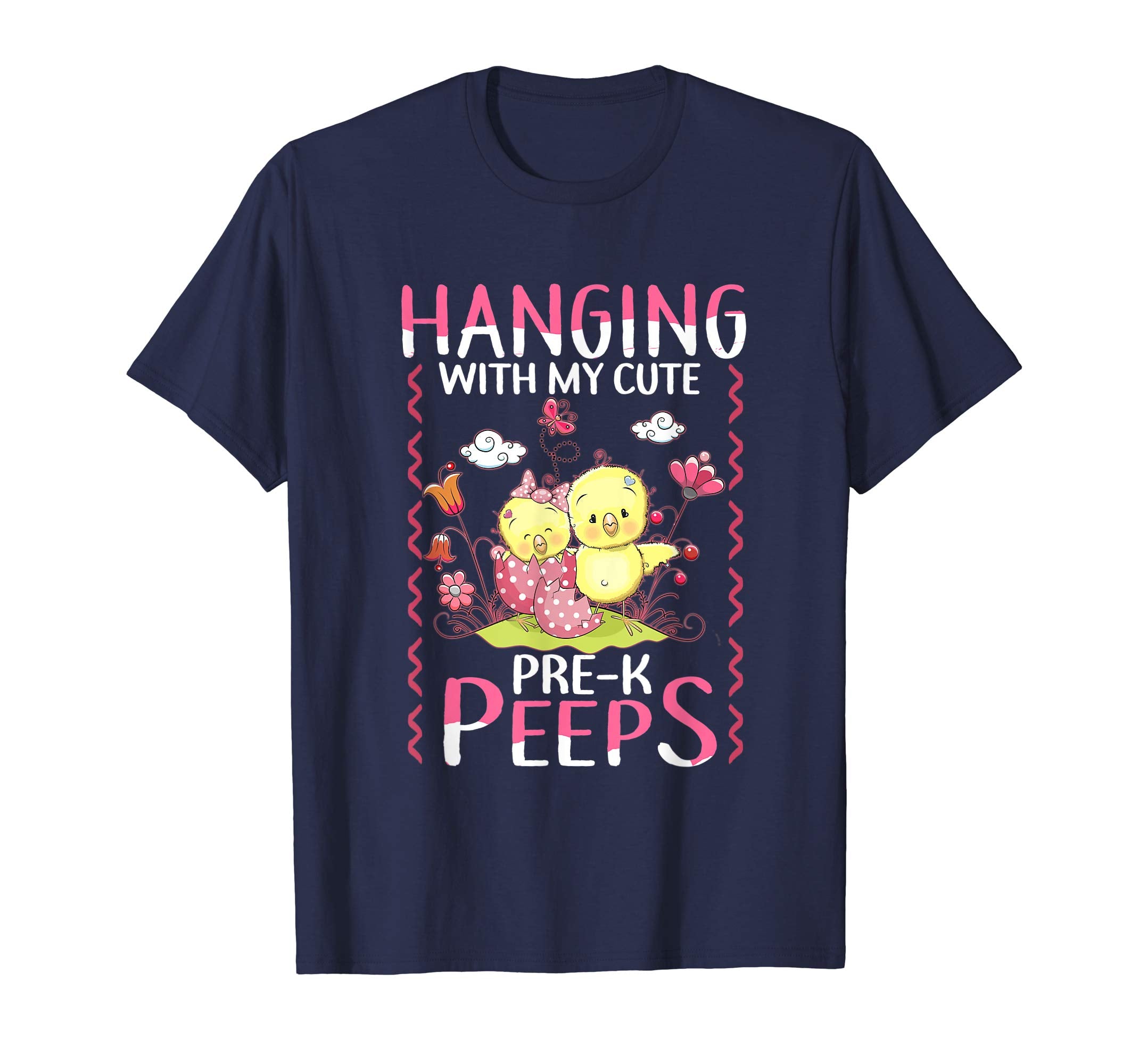 Hanging with my cute Pre-K Peeps Teacher Easter Tshirt