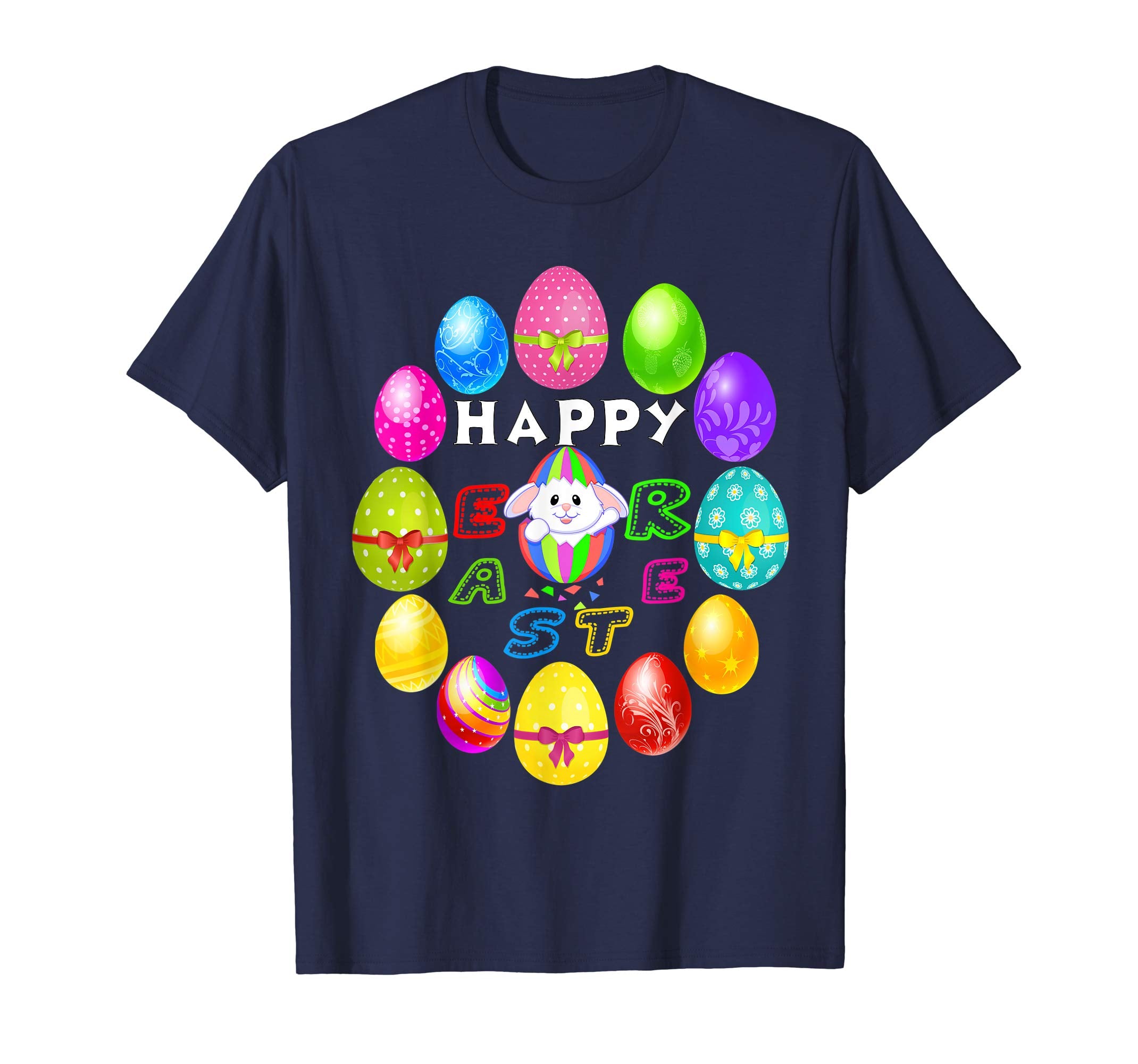 Easter Day T Shirt Funny Easter Bunny Color Egg T-Shirt