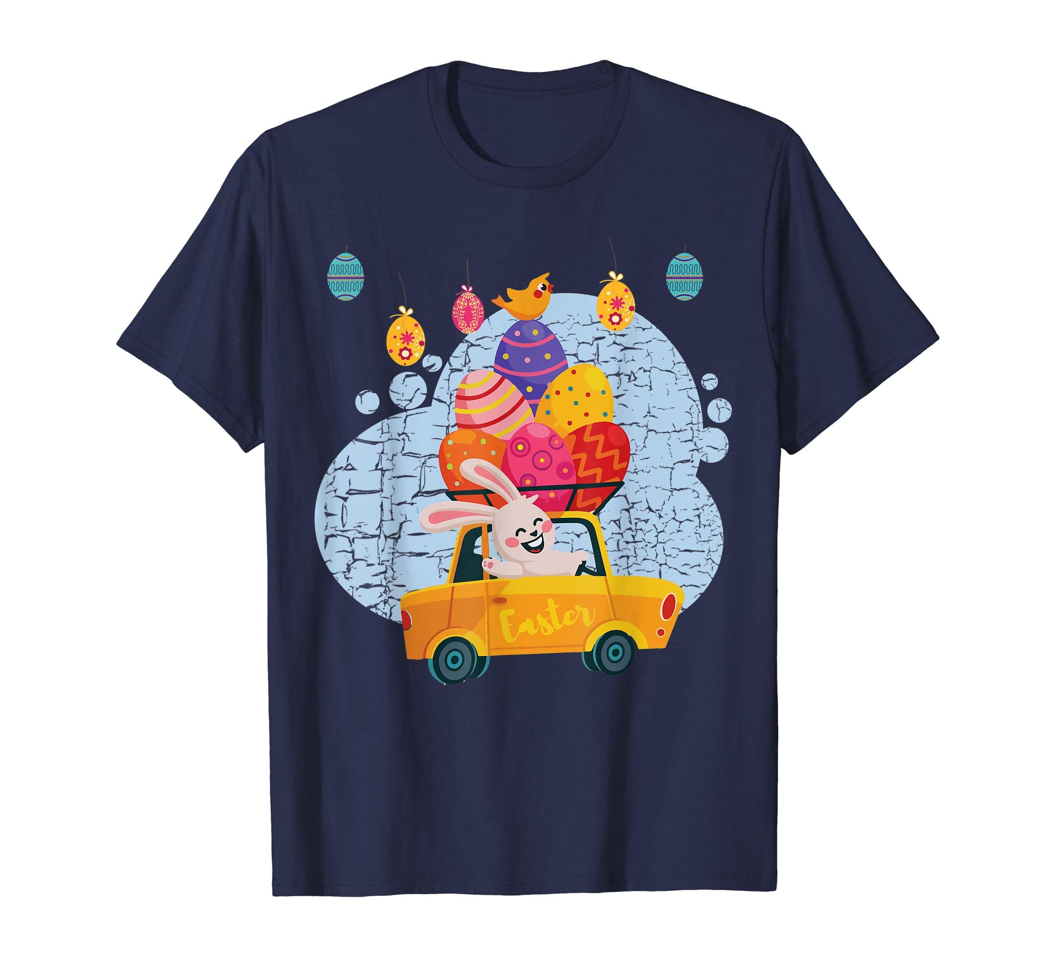 Cute rabbit with Easter Eggs Car Shirt Easter gifts for kids
