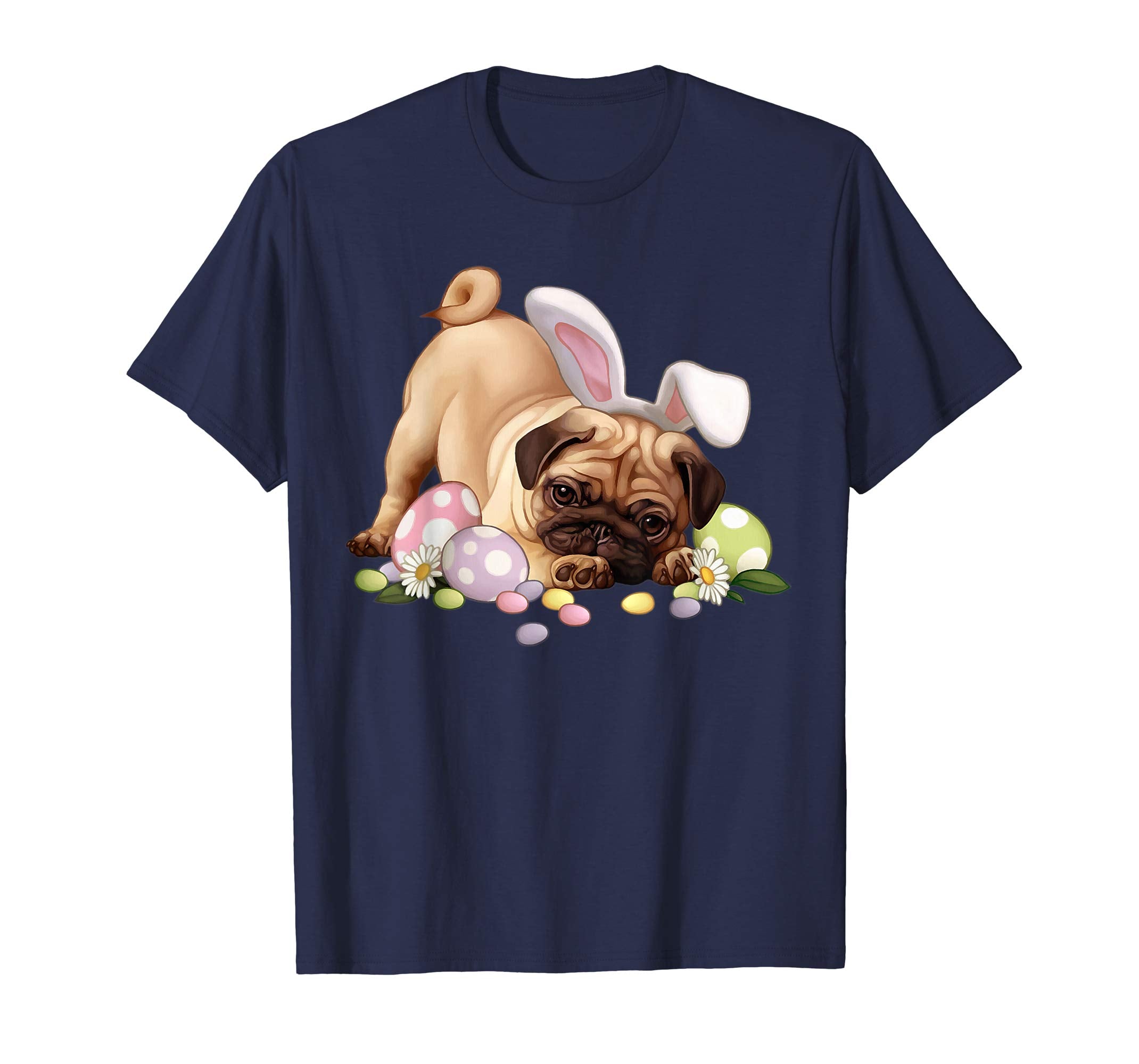 Pug Lovers Happy Easter Awesome T shirt