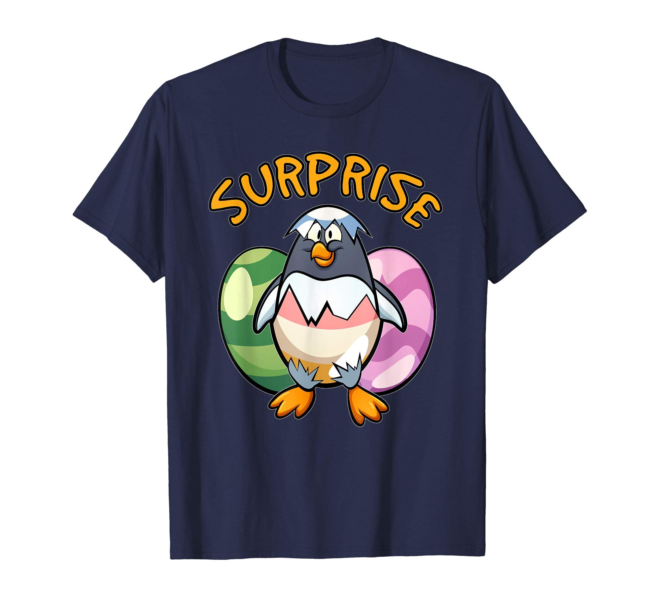 Easter Shirts For Kids Boys Girls Penguin Shirt Easter Eggs