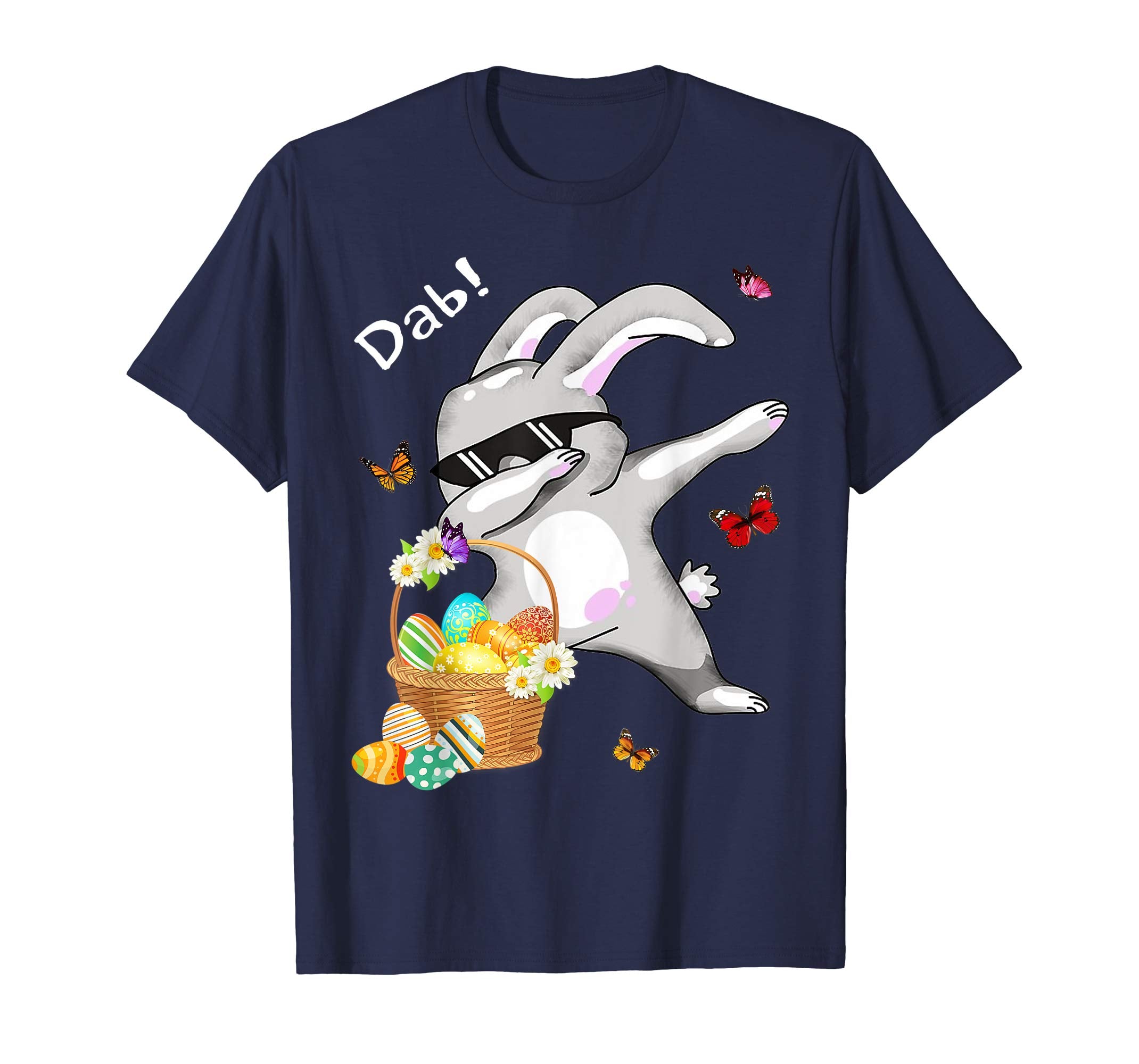 Easter Shirt For Kids Boys Girls Dabbing Easter Bunny Gift