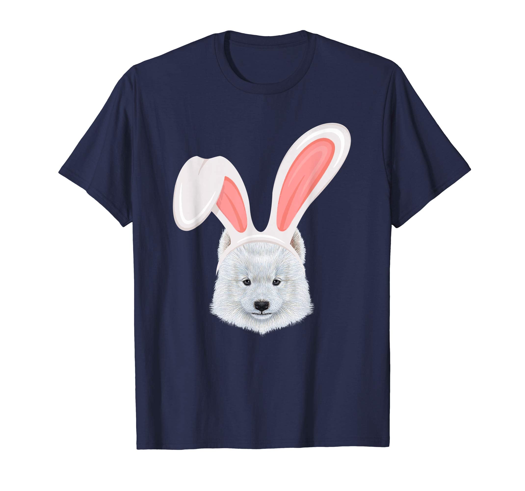 American Eskimo Dressed As Easter Bunny Rabbit Ears T-Shirt