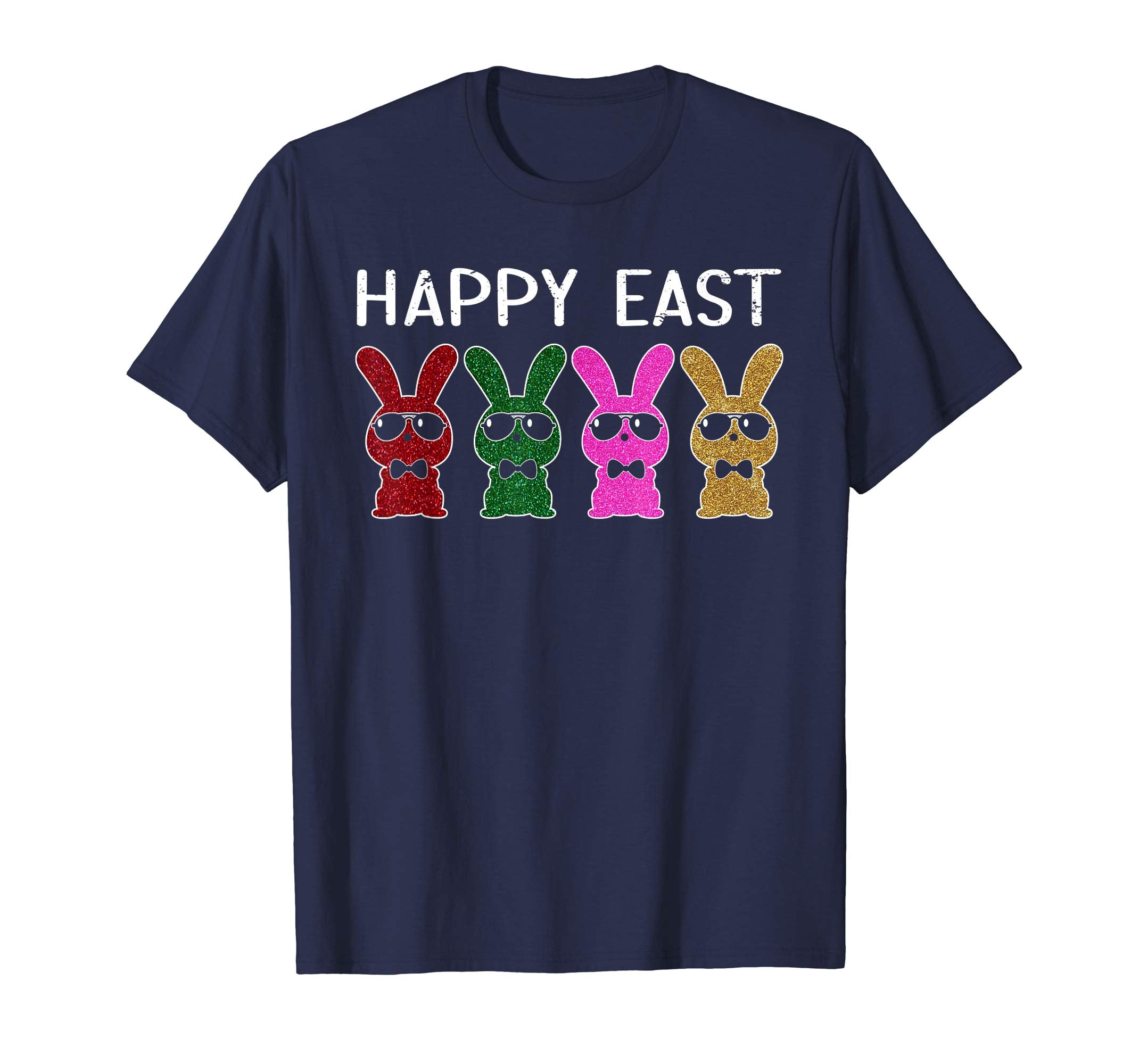 Happy Easter Real Bunny T Shirt Colorful Egg Hunt