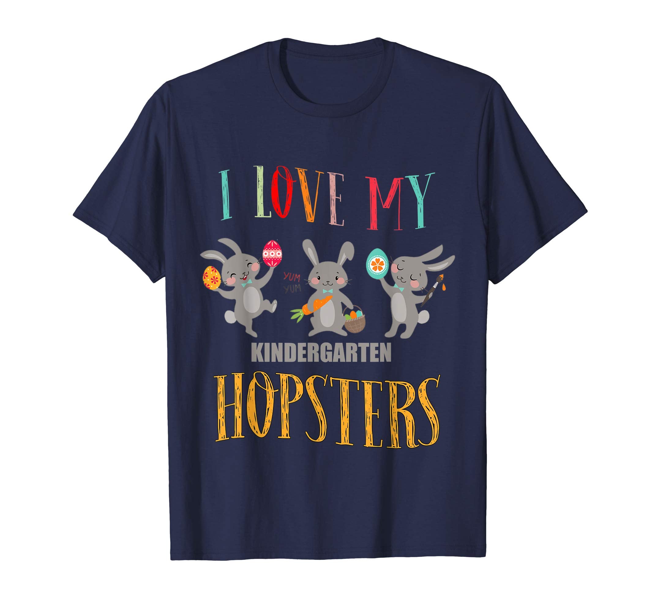 I Love My Kindergarten Shirts Easter Gift For Teacher Shirt
